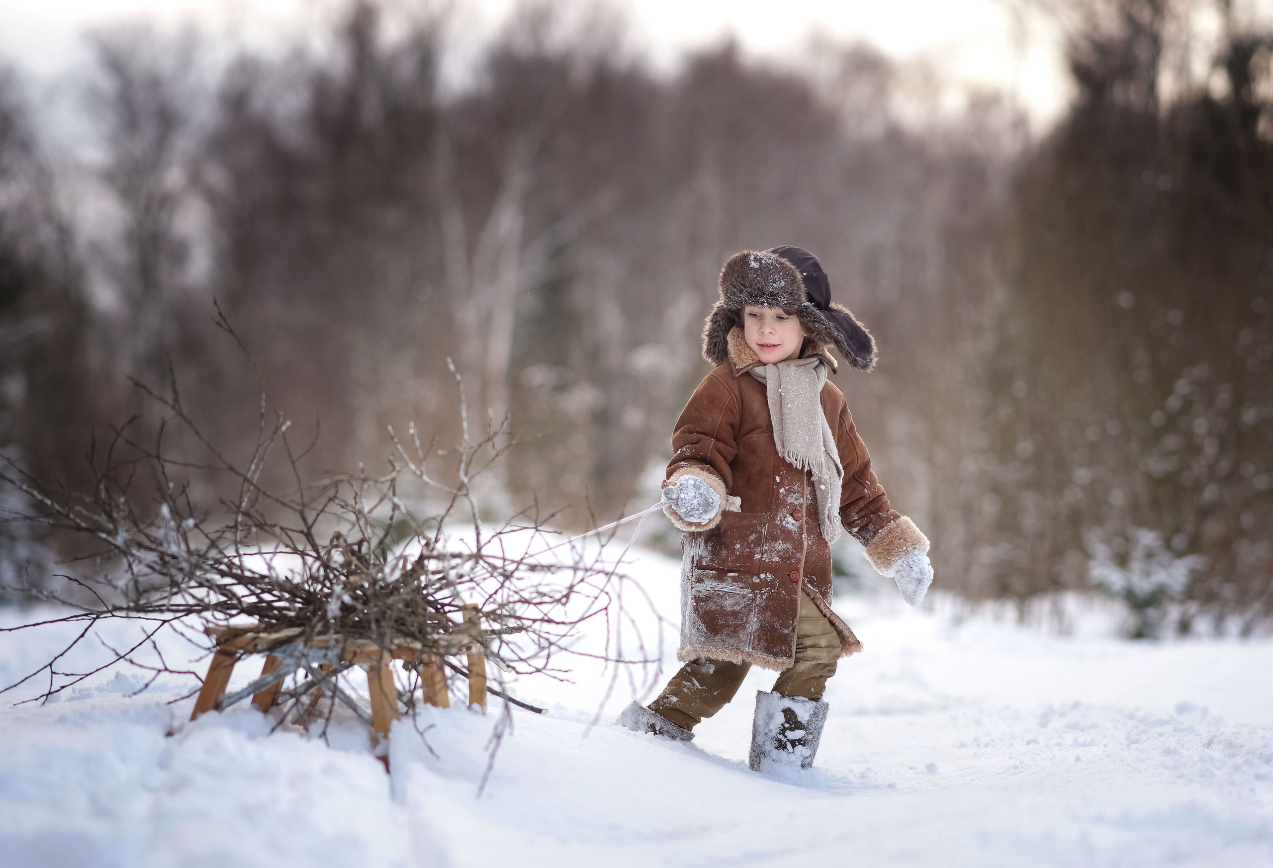 Зимняя фото прогулка Троицк Москва