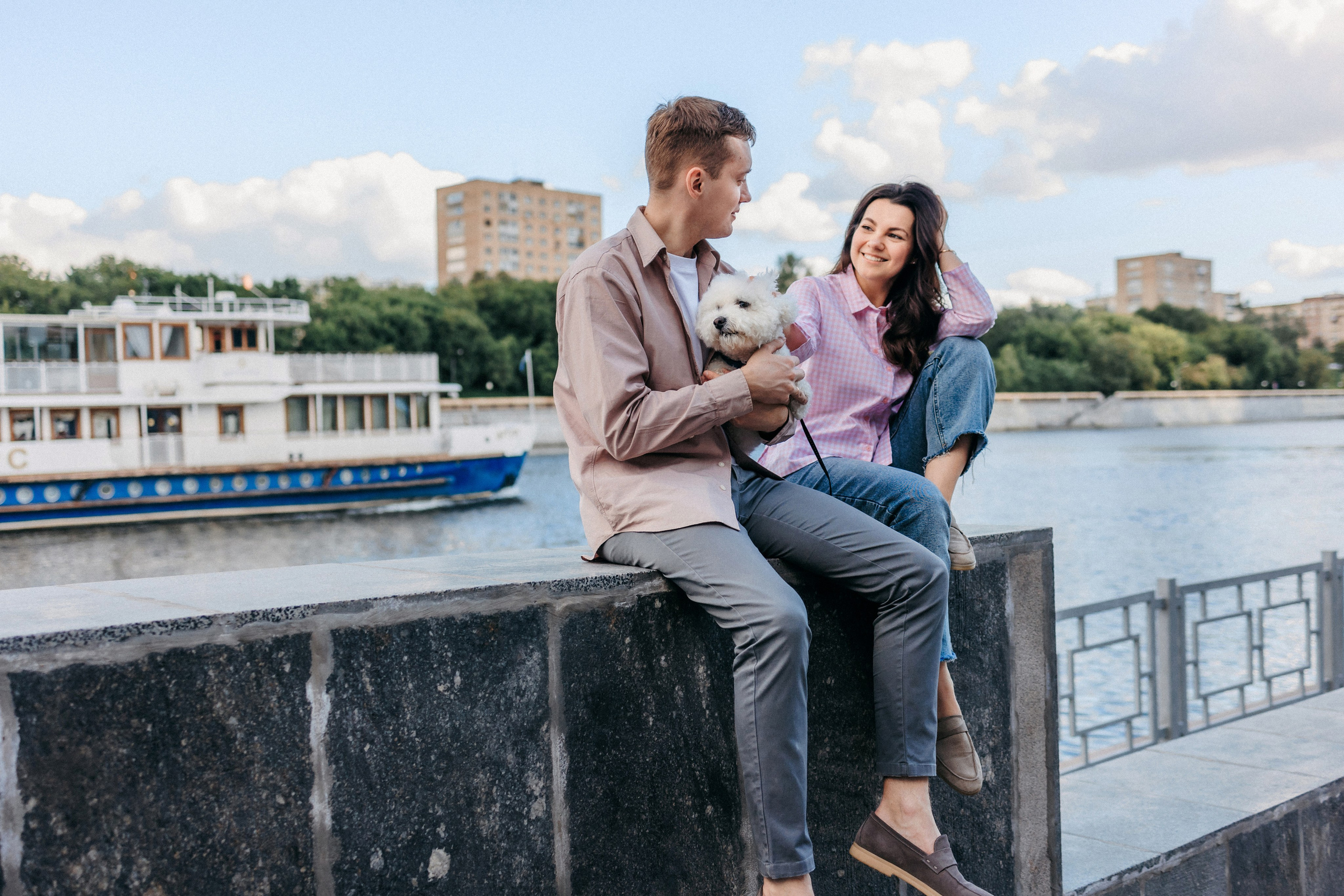 Марина, Данил и Бруно. Фотограф-анималист Елена Радченко, Москва