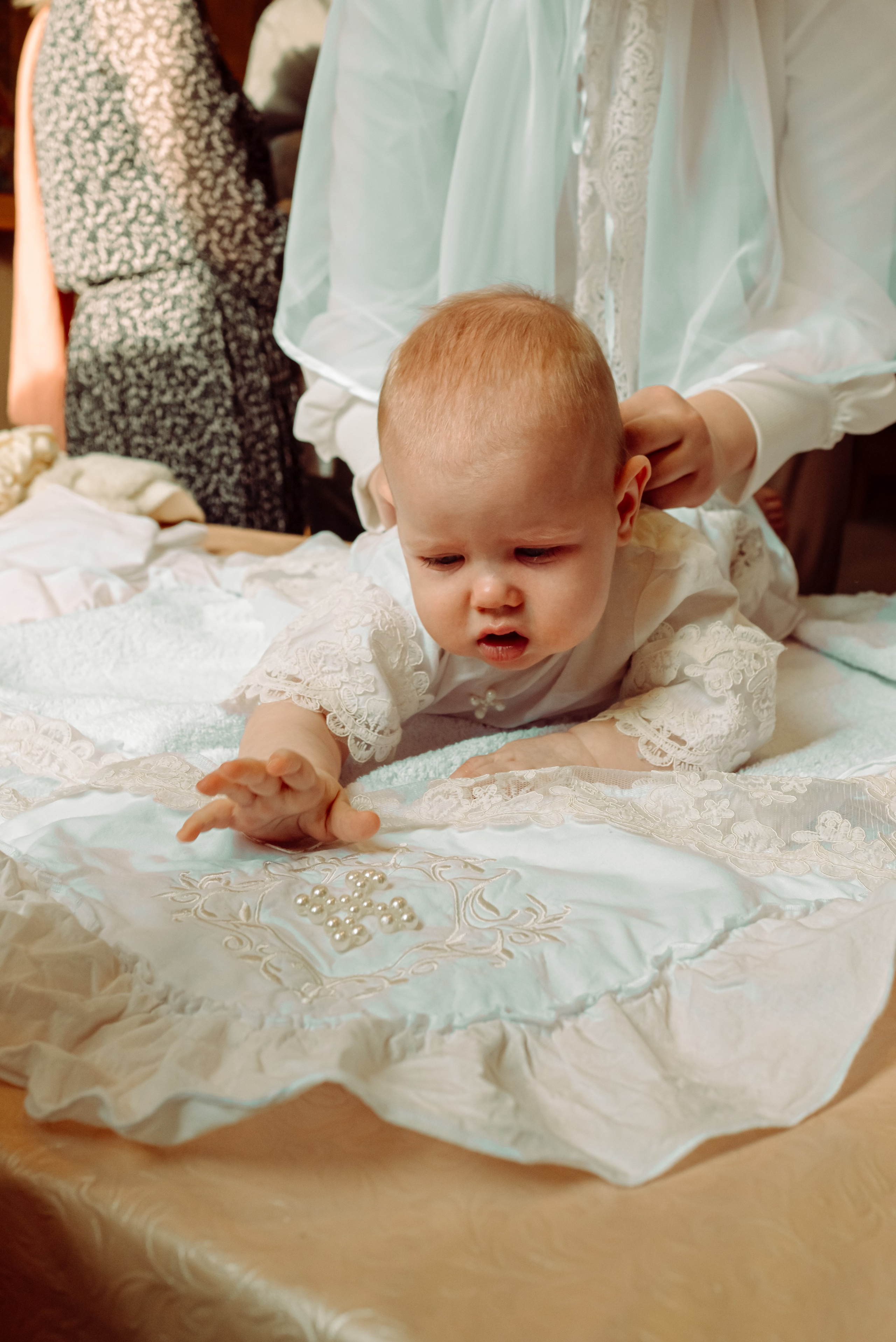 Крещение Амелии. Фотограф новорожденных в Норильске Виктория Шагалиева