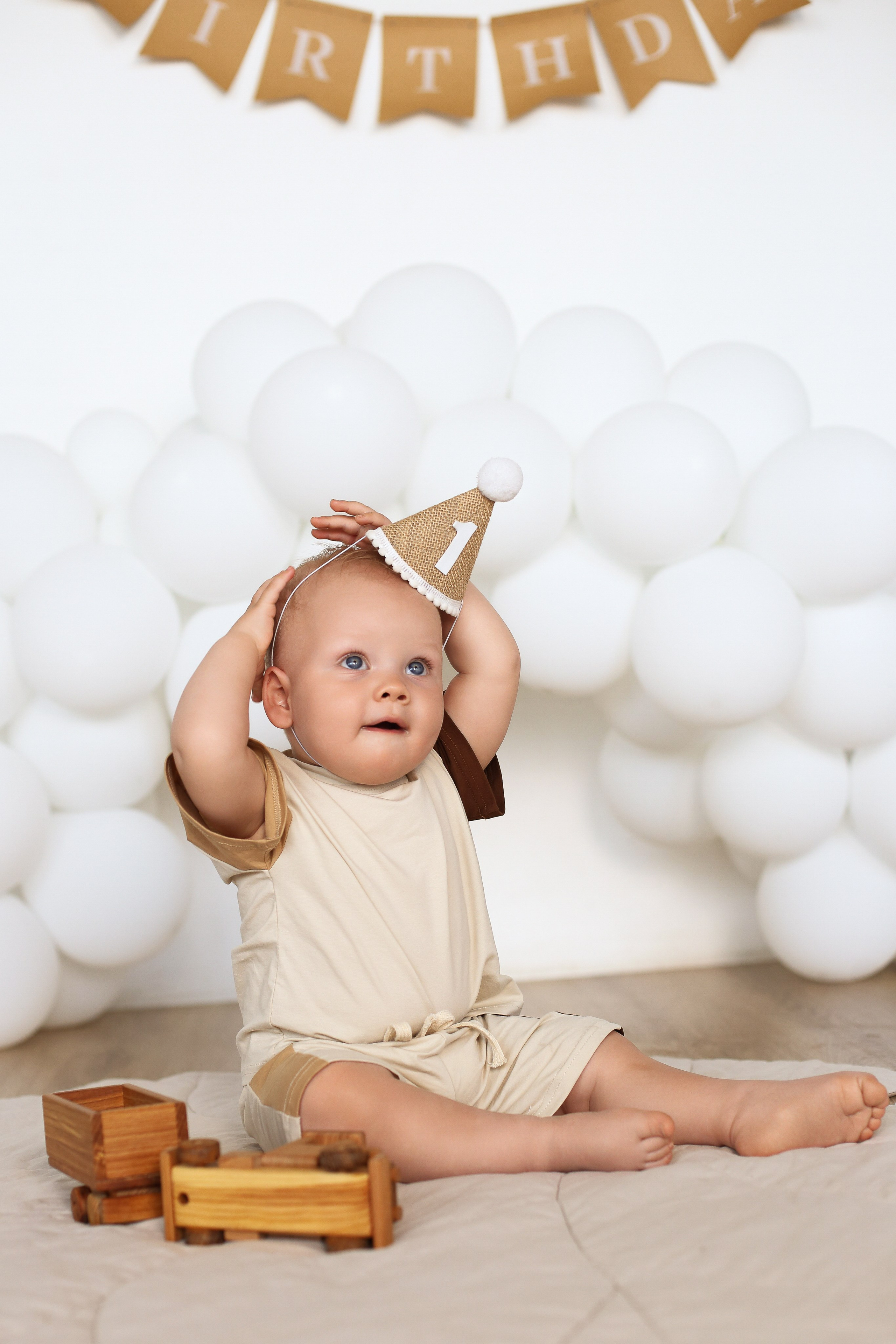 Фотосессия на годик в студии