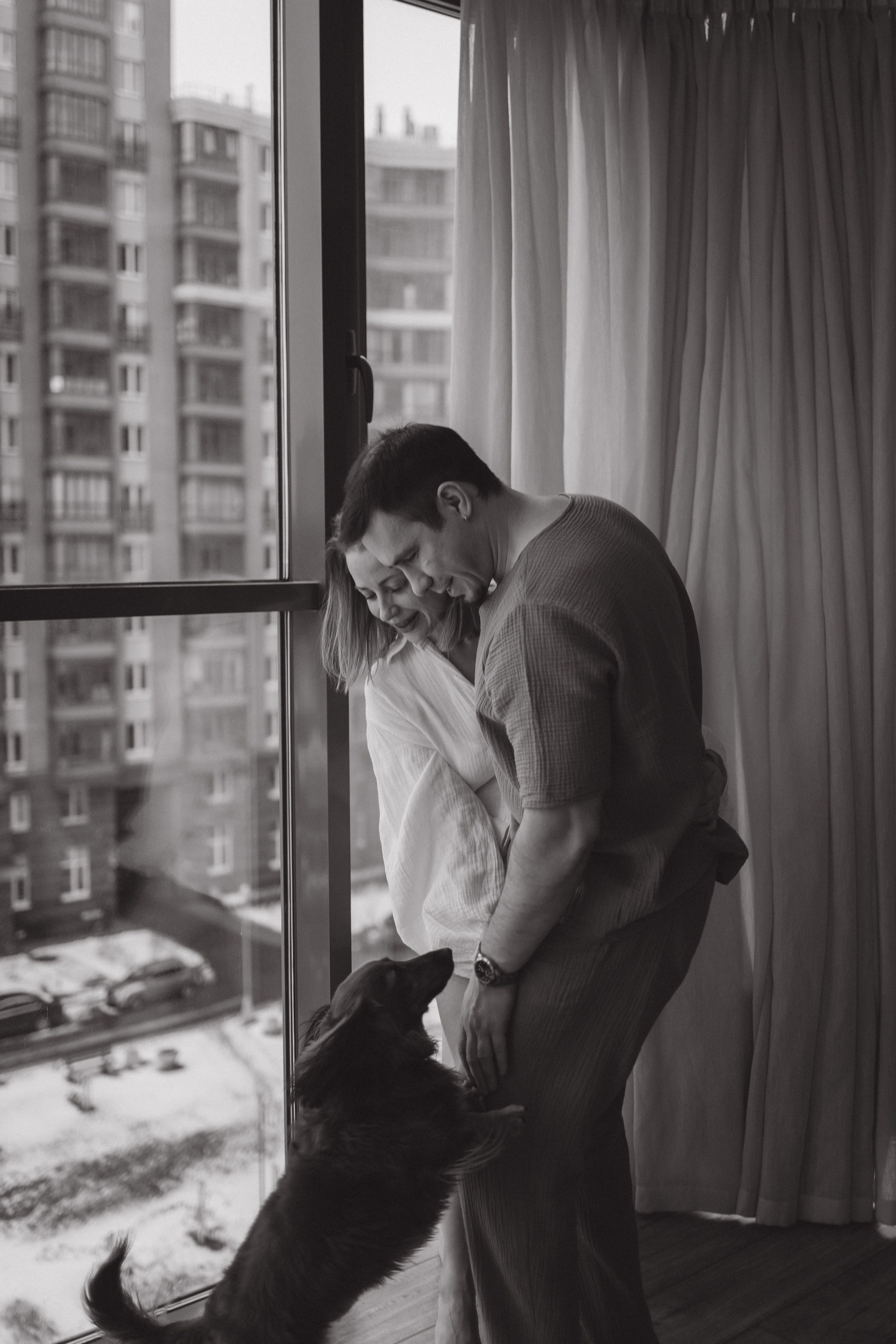 Полина, Максим и малышка Нина. Семейный, домашний, ньюборн фотограф Москва Цветкова Елизавета