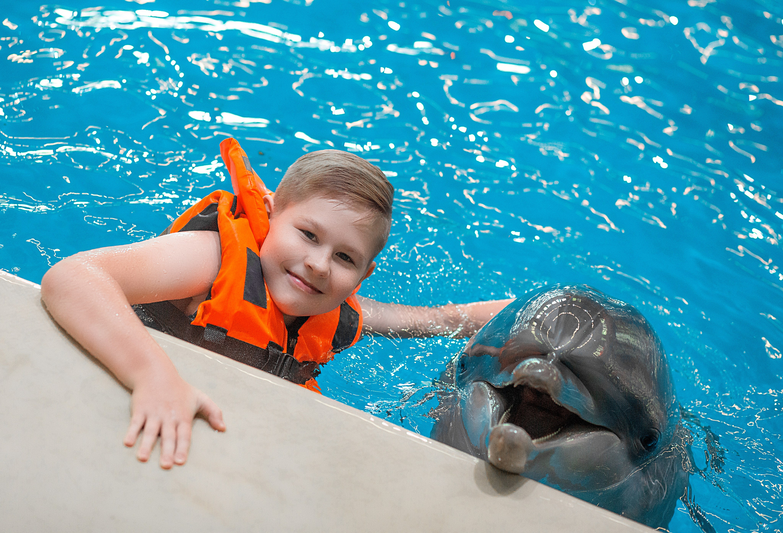 Дима и дельфины. Фотосессия с лошадьми в Нижнем Новгороде
