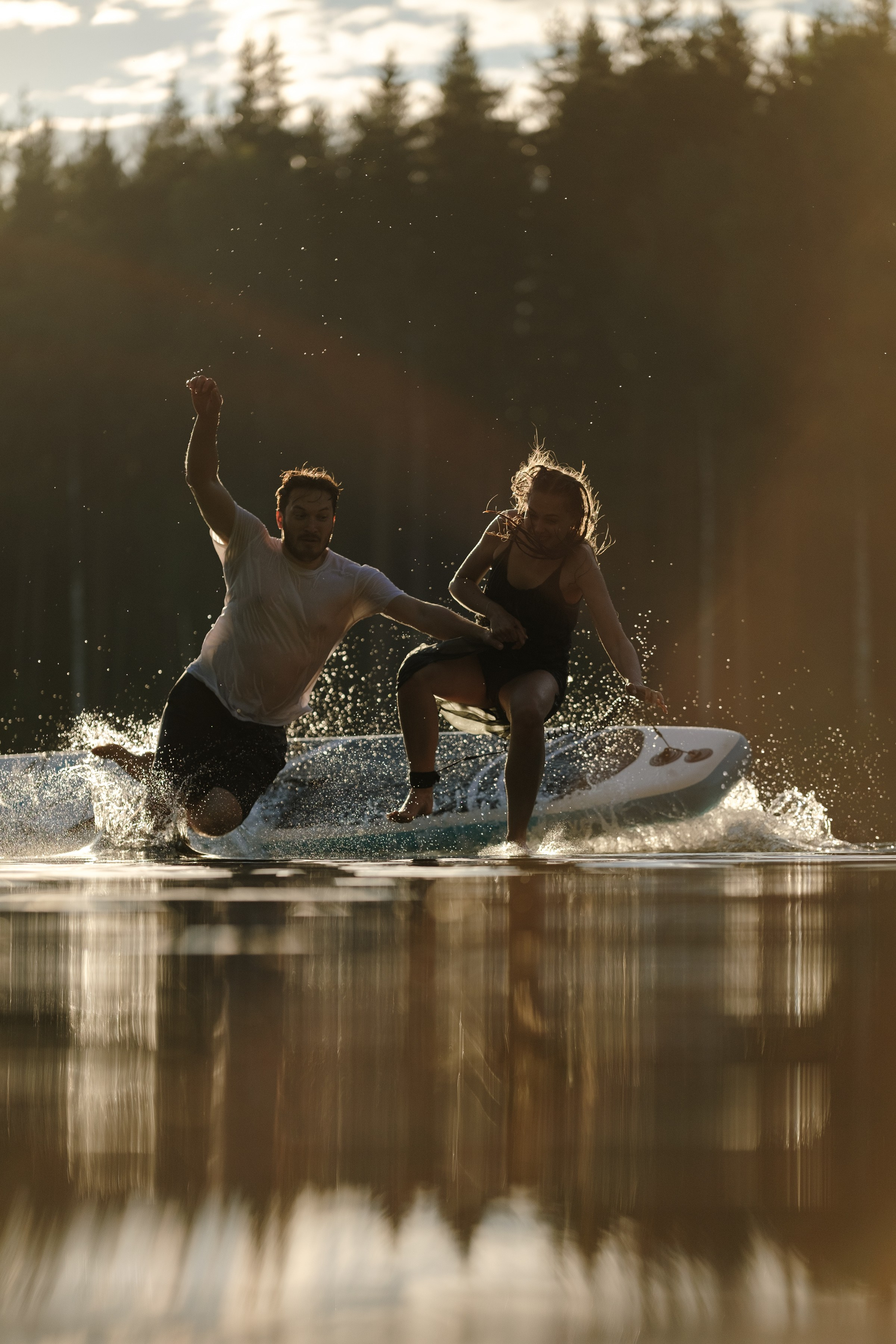 Петя и Лина, на сапах. Интерьерный фотограф и видеограф в Санкт-Петербурге Вадим Балбашевский