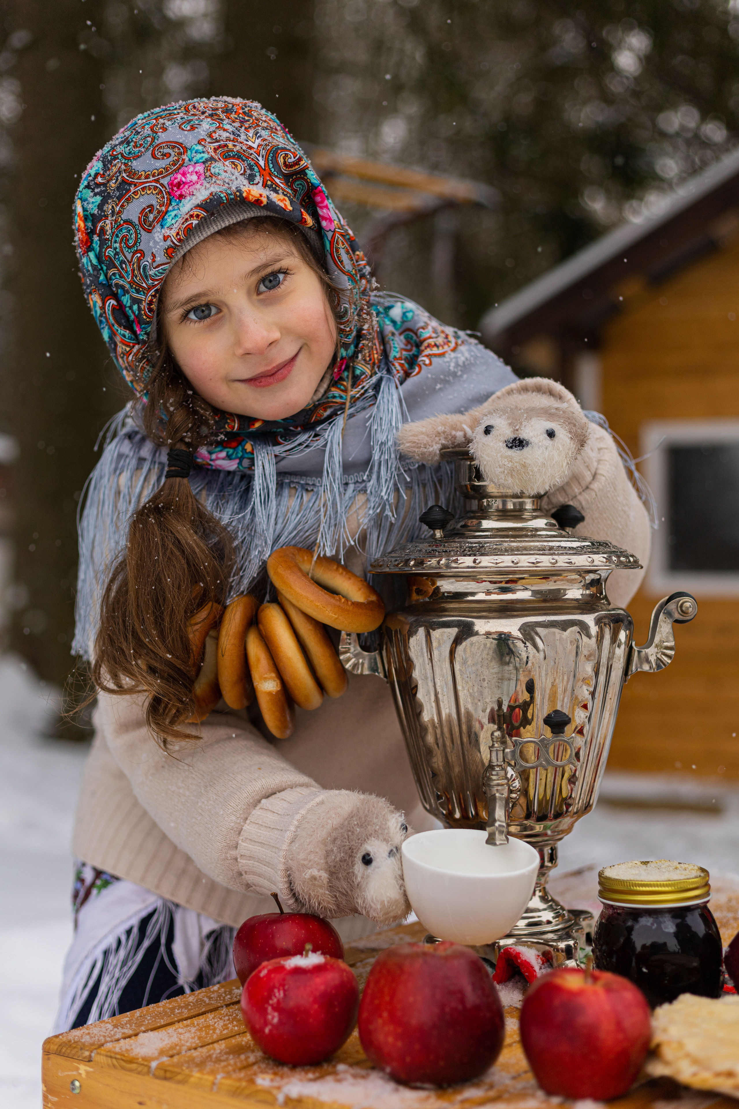 детский портрет на масленицу
