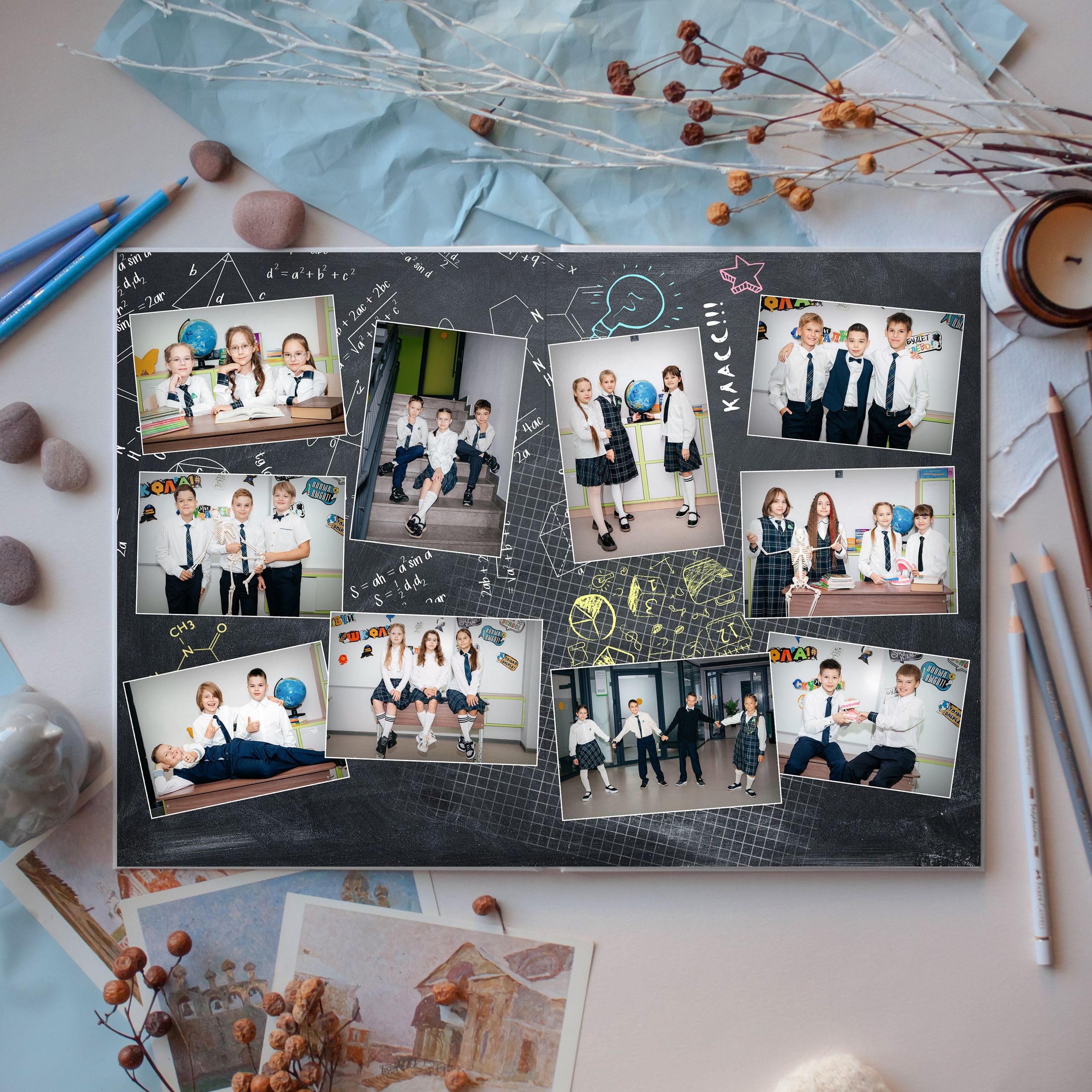 Альбомы для начальной школы. Выпускные фотоальбомы в Казани