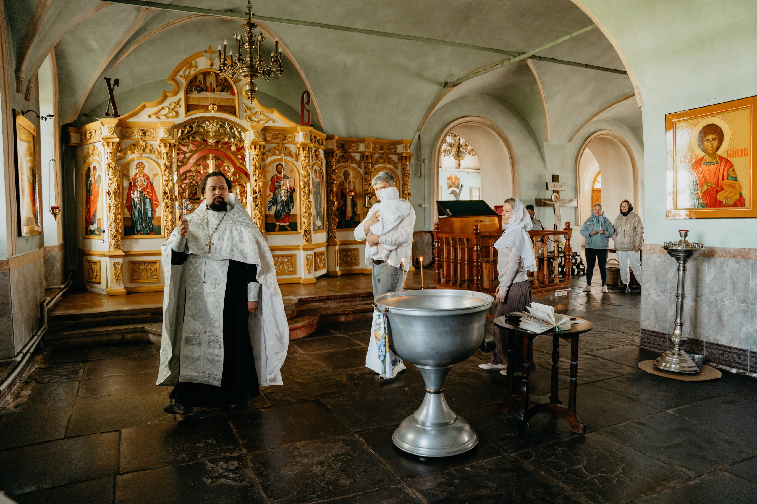Таинство крещения в с. Великорецкое