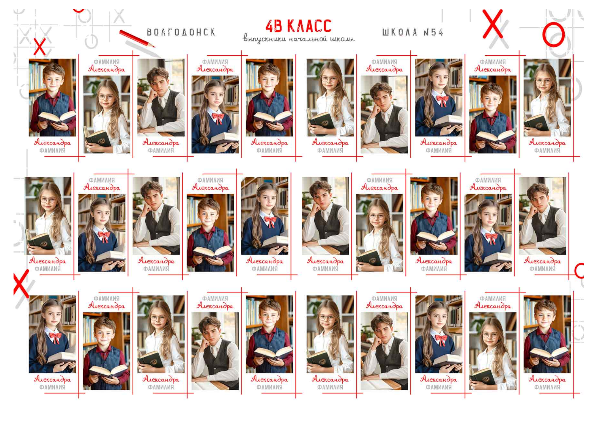 Выпускные альбомы 1-4 класс школьные красивые альбомы