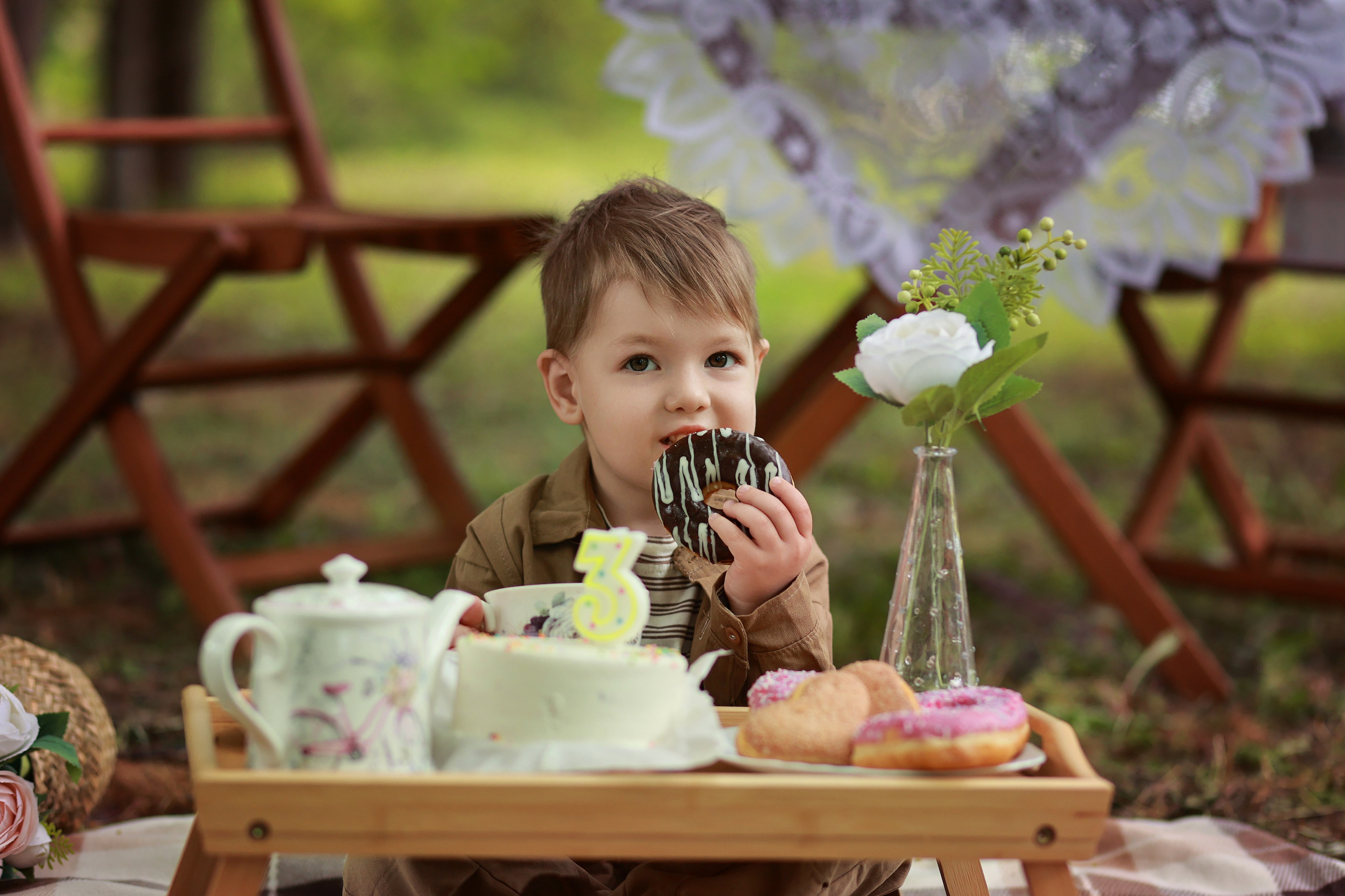 Чаепитие в парке. Детский семейный фотограф Краснодар