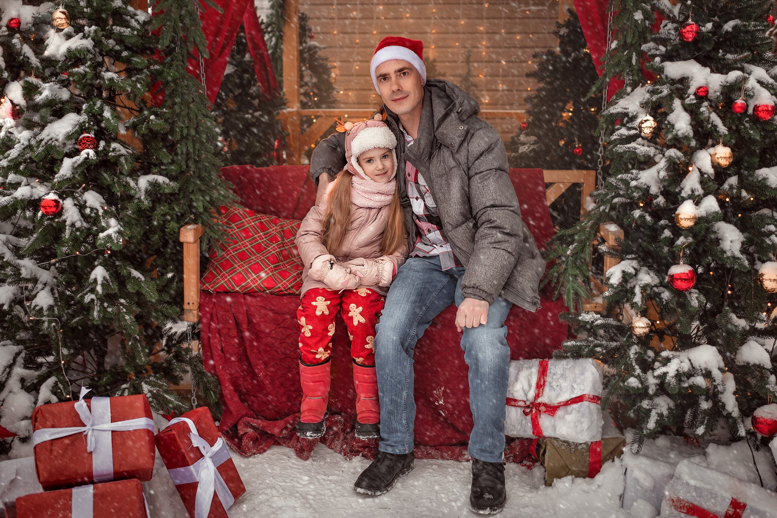 НОВОГОДНЯЯ БЕСЕДКА. Семейный фотограф Екатеринбург Лора Мур