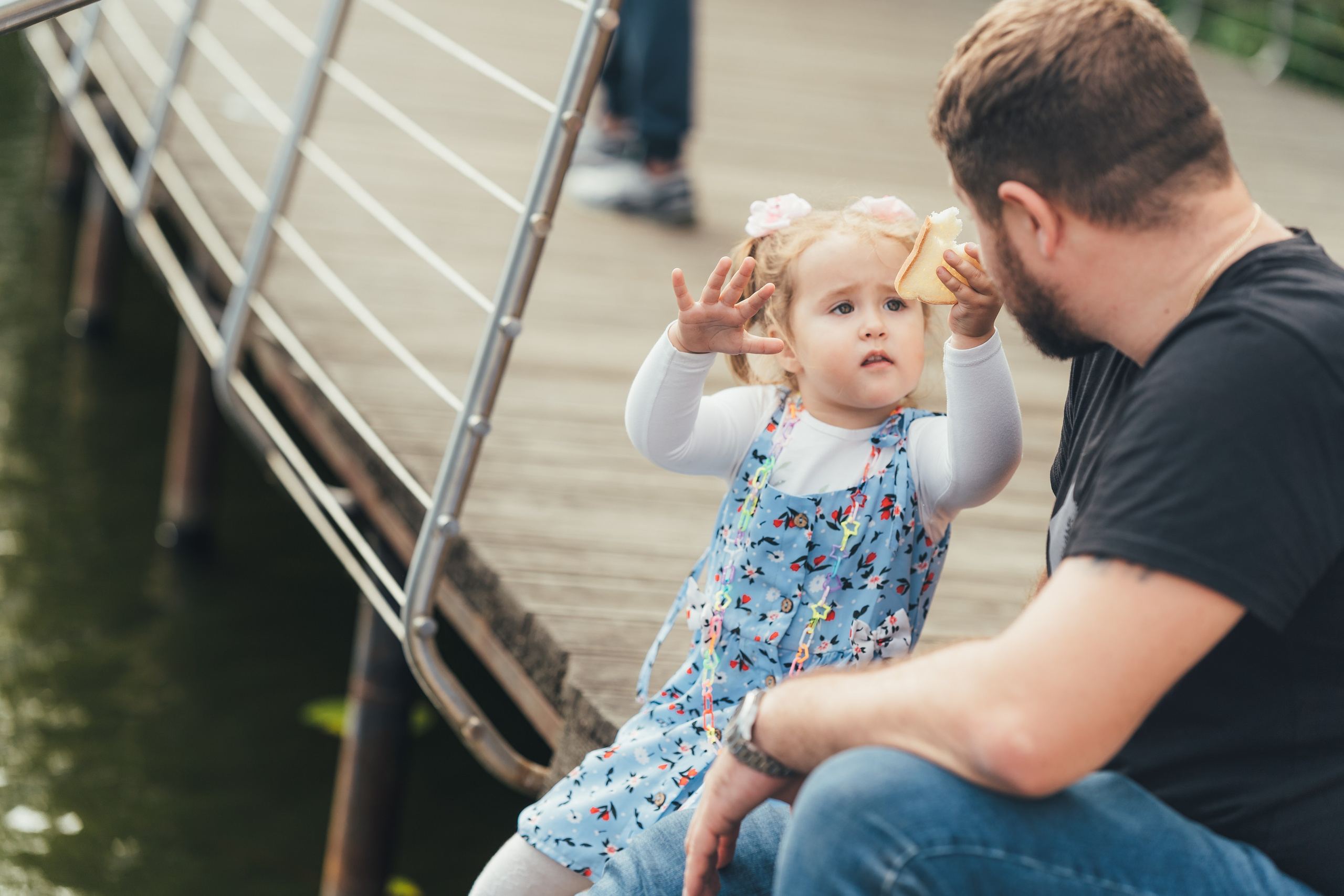 Денис с дочкой, Балашиха, парк Пехорка. Наталья Дукалова фотограф Щелково Королев Пушкино Москва Балашиха