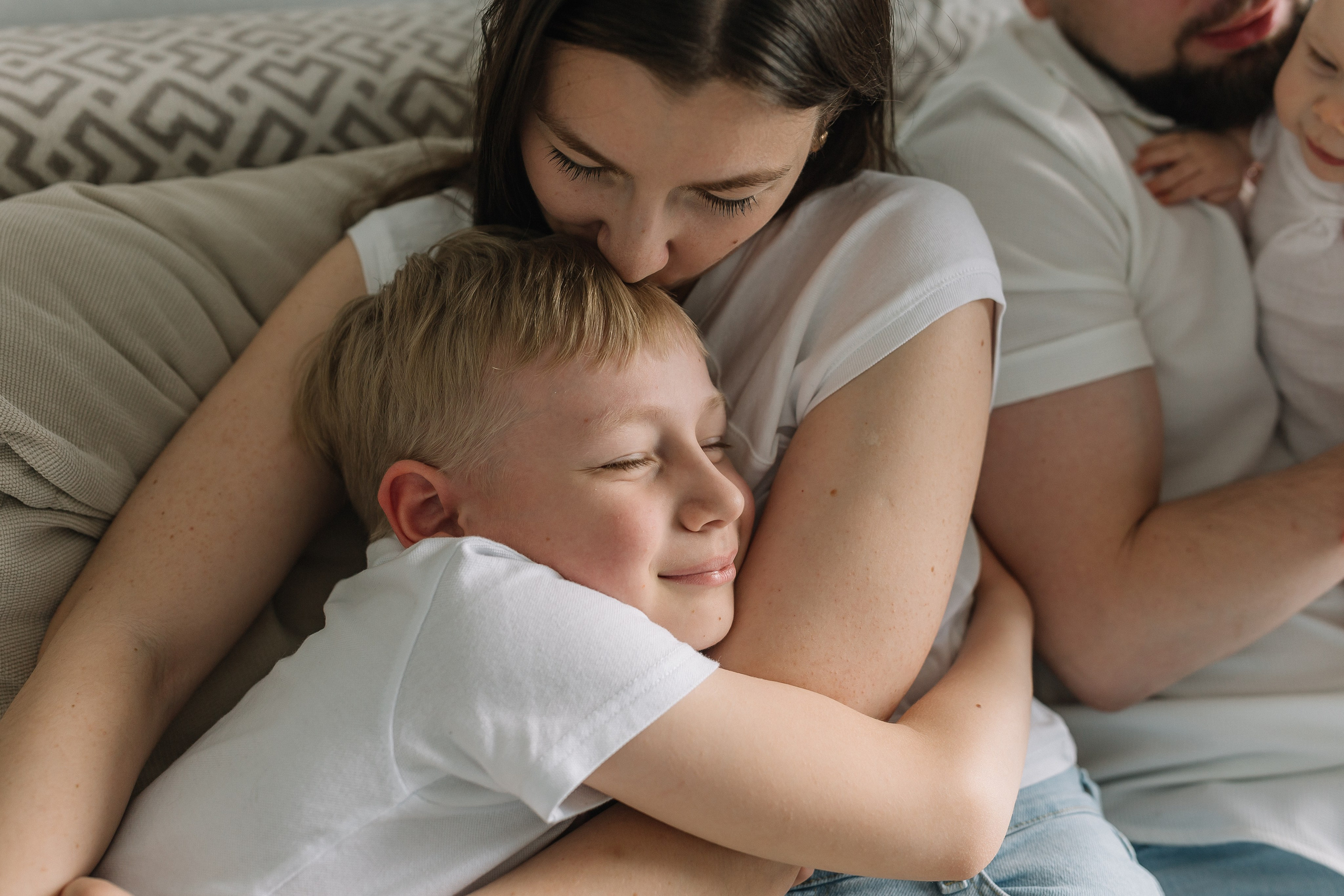 Тима, Мила, Алёша, Алисия домашняя. Семейный фотограф в Волгограде Надежда Головко