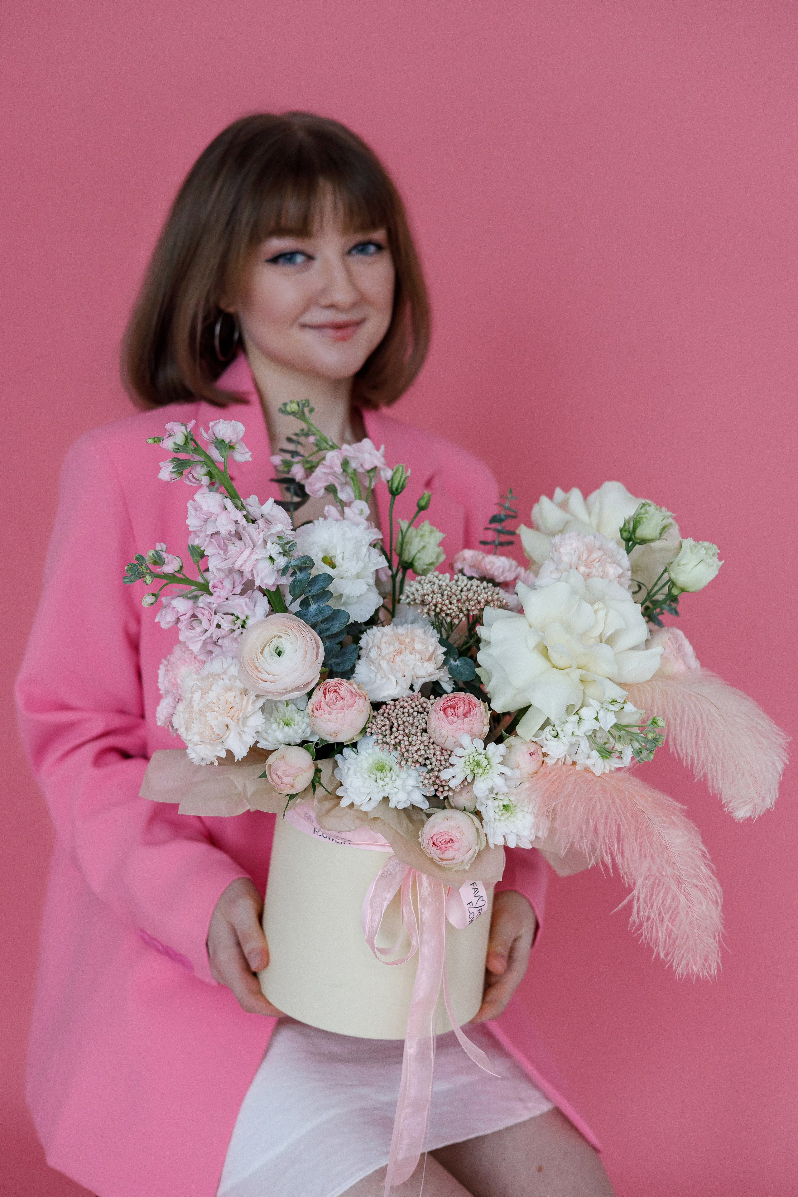 Контент-съёмка для салона цветов. Розовый зал. Фотограф Марина Юдина. Подольск, Москва