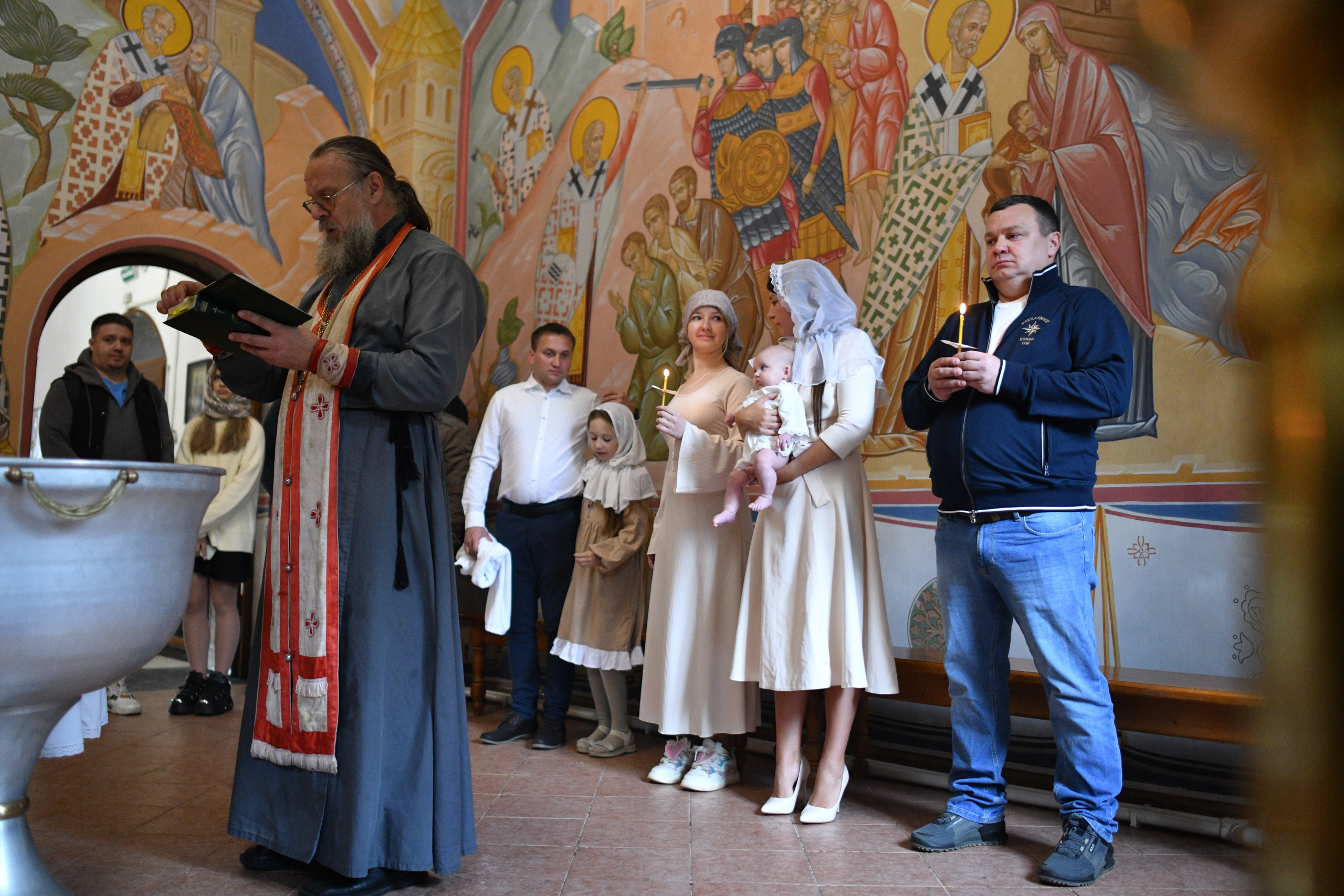 Крещение в Покровской церкви. Свадебный и портретный фотограф в Москве Галина Борисова