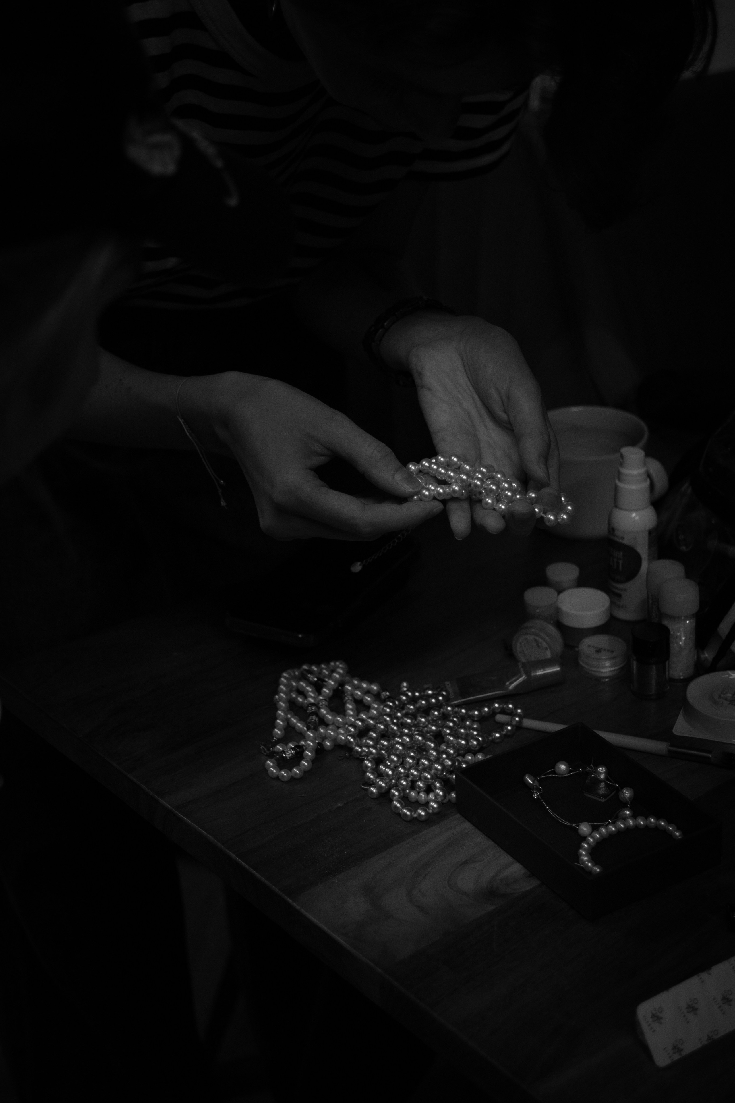 Backstage of the music video. Magic photos