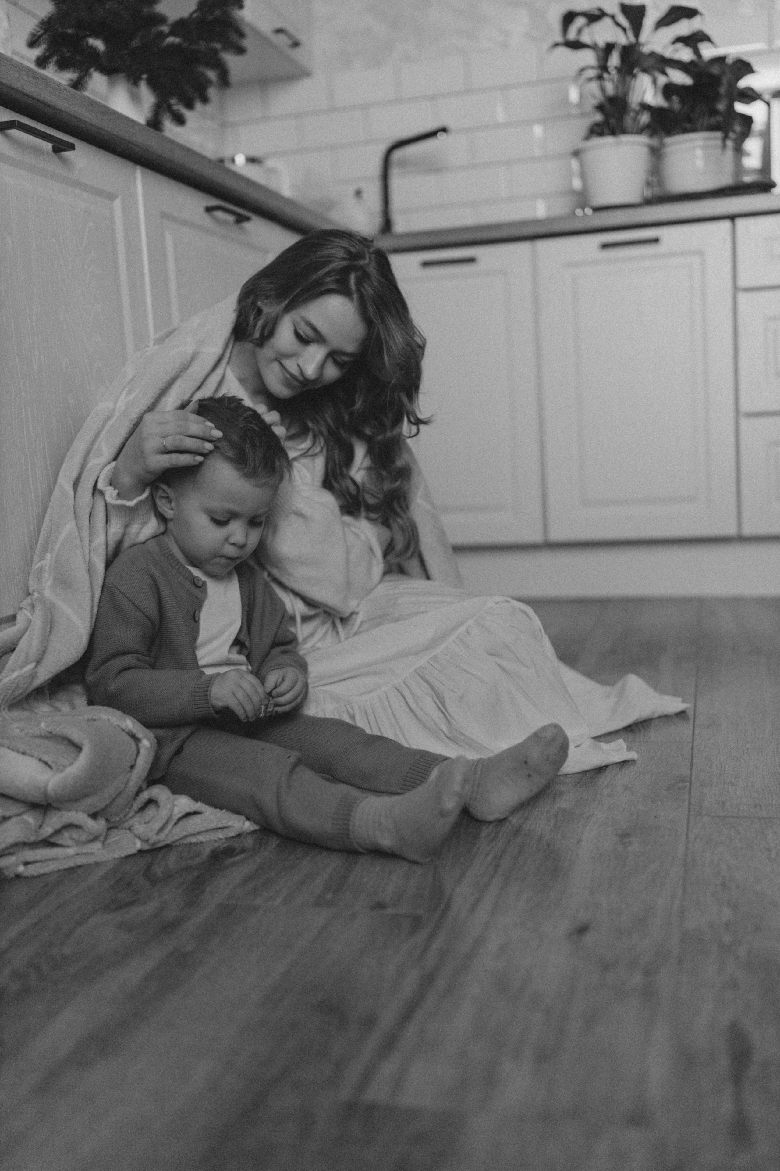 Мама и сын. Новогодние каникулы. Семейный и детский фотограф в Ростове-на-Дону Березкина Анна