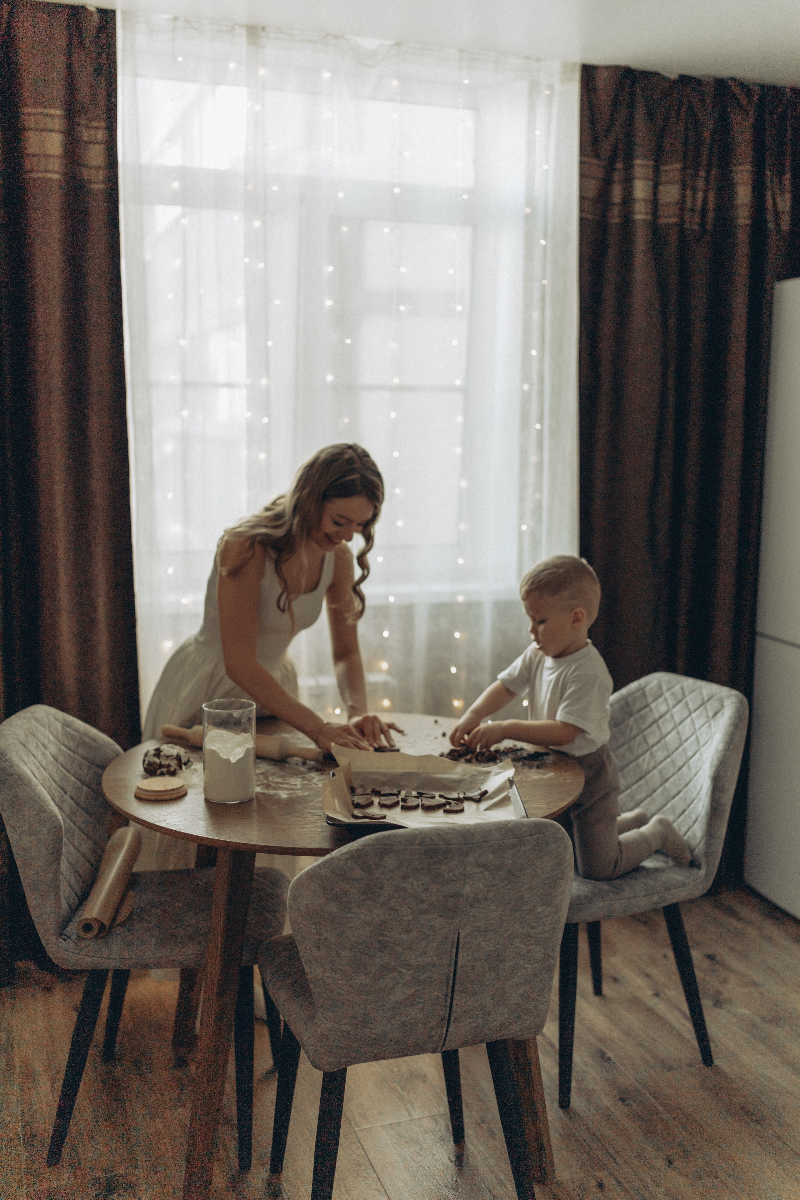 Мама и сын. Новогодние каникулы. Семейный и детский фотограф в Ростове-на-Дону Березкина Анна