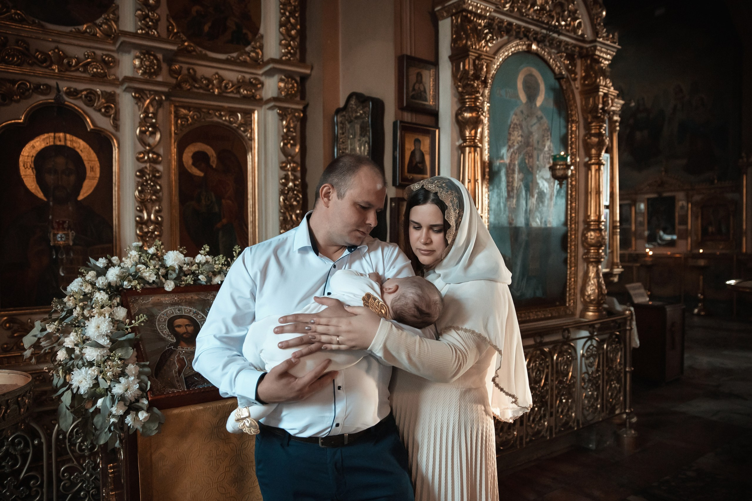 Таинство крещения. Семейный и детский фотограф в Москве Орешина Юлия