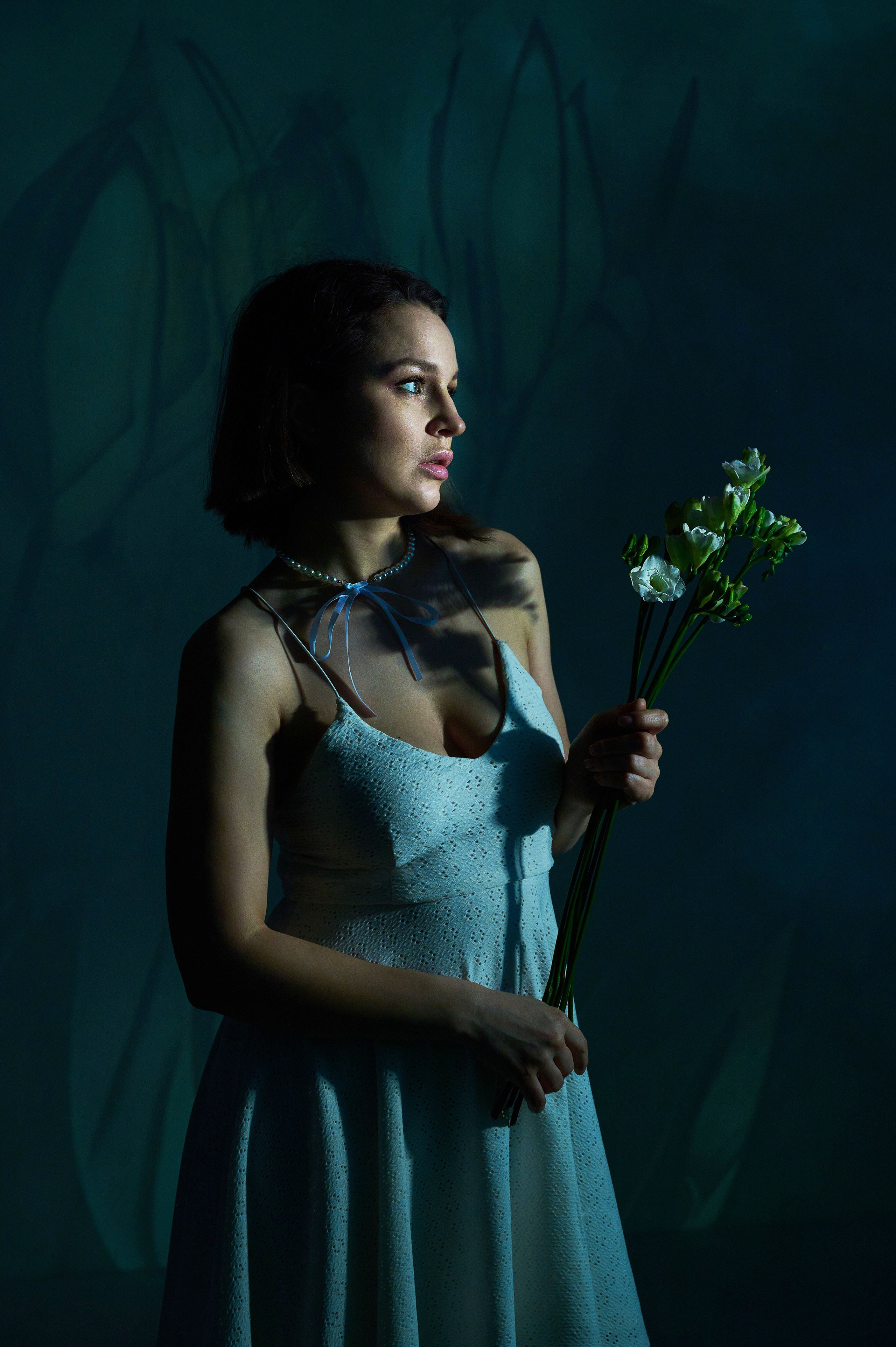 Фотосессия Ксении с проектором