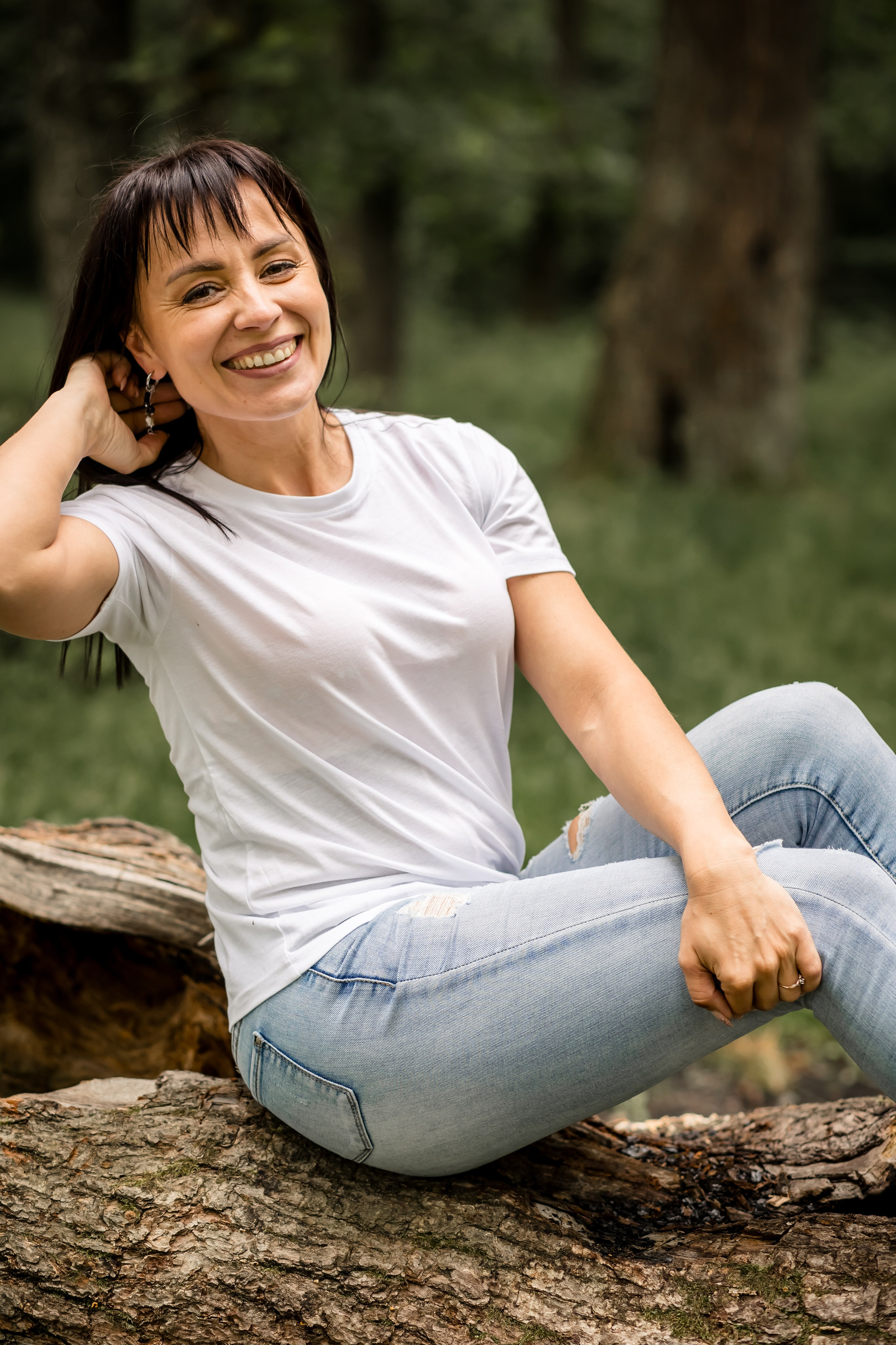 Катя с детками