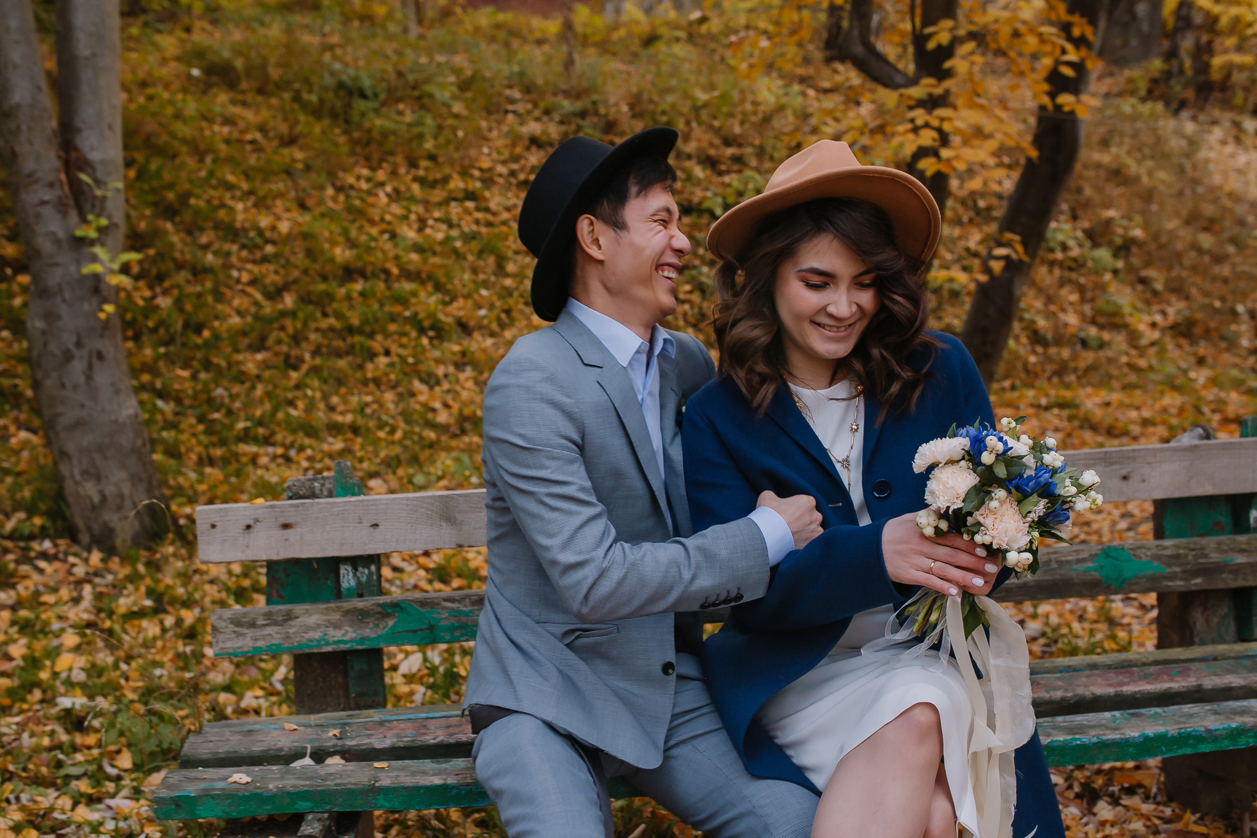 Осень и Любовь на Двоих…. Свадебный и семейный фотограф в Алматы Laura Dosmann