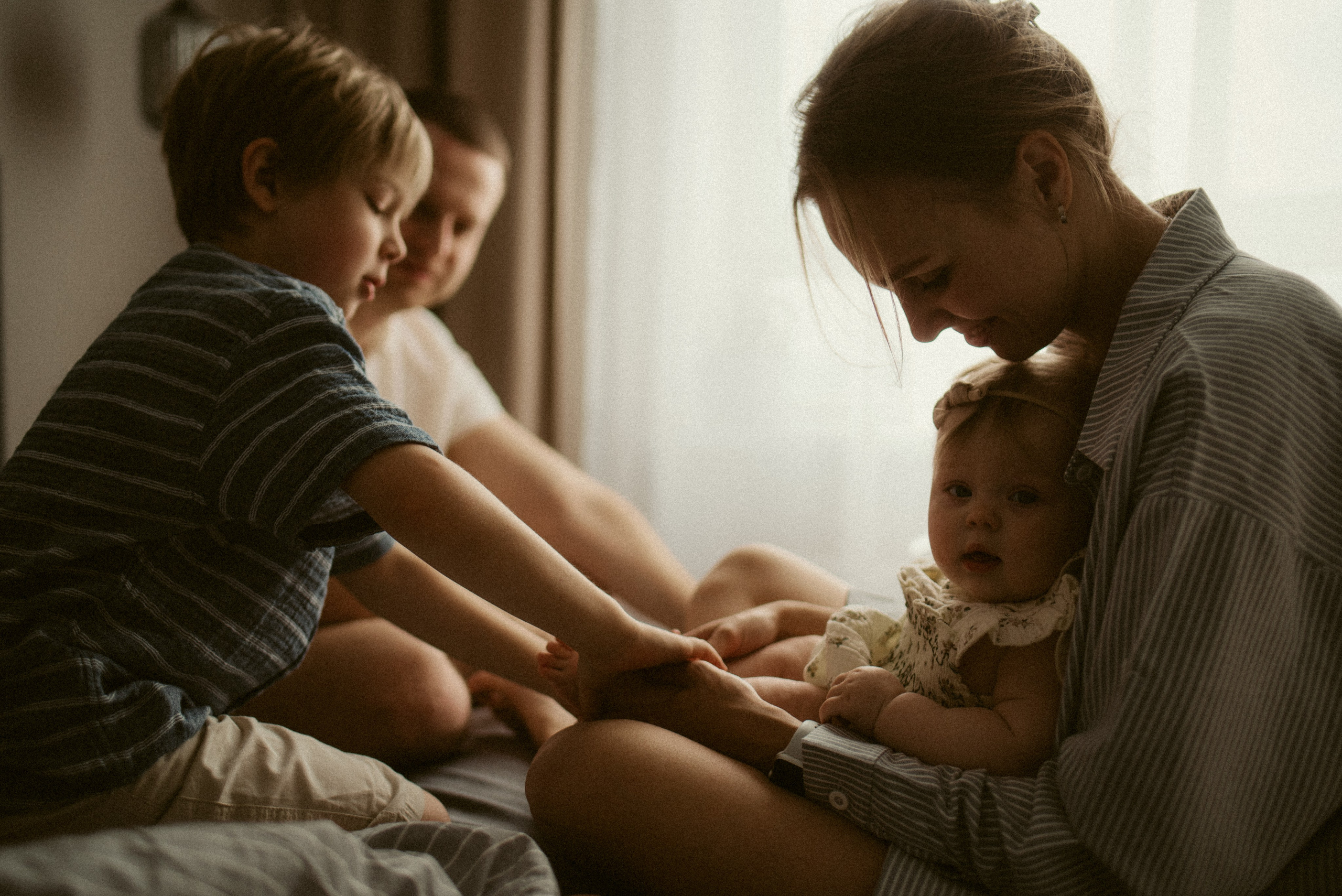 Семейная фотосессия дома. Семейный фотограф в Краснодаре