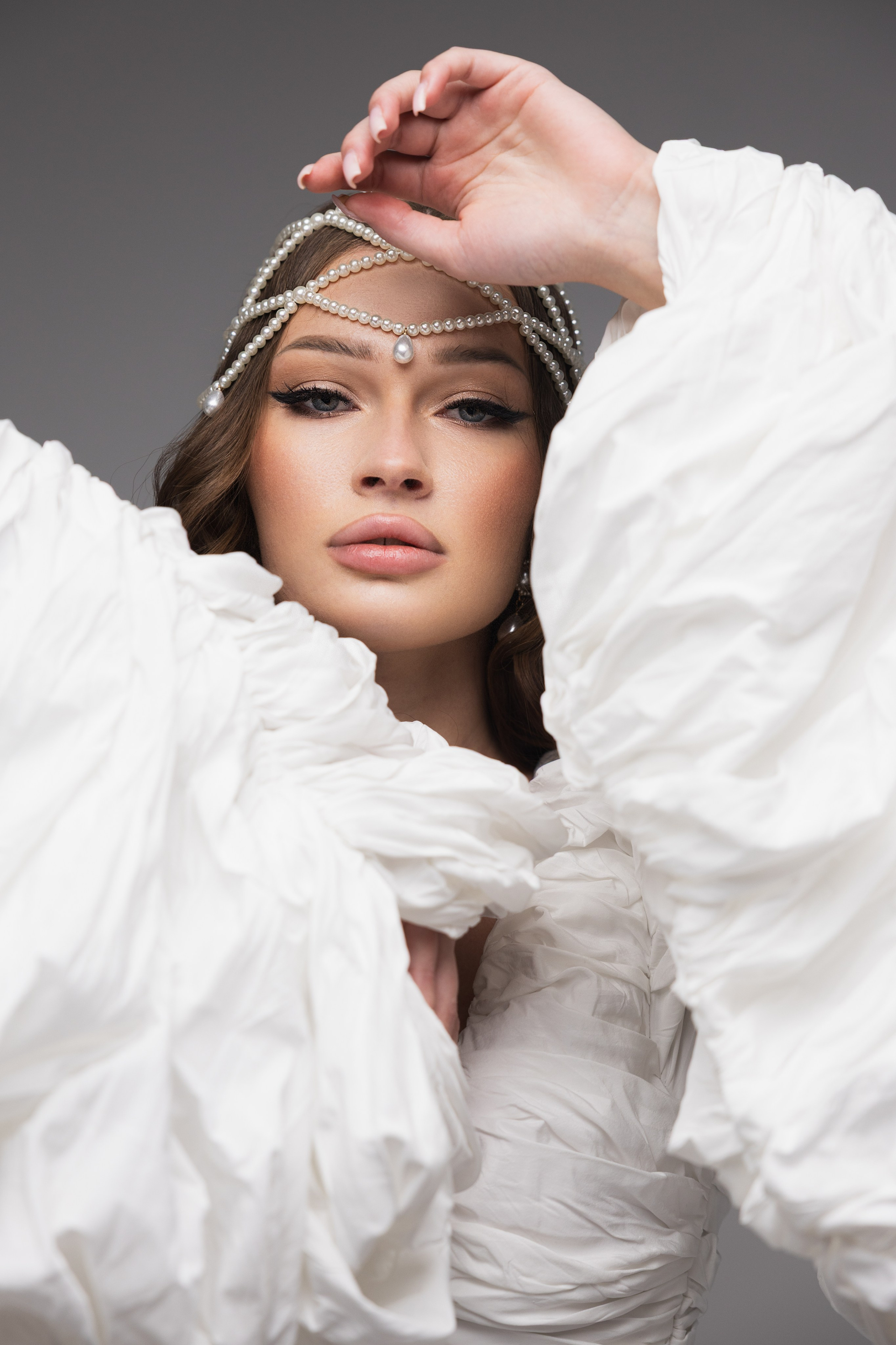 Утро невесты в студии. Свадебный и портретный фотограф в Москве Мария Кравченко