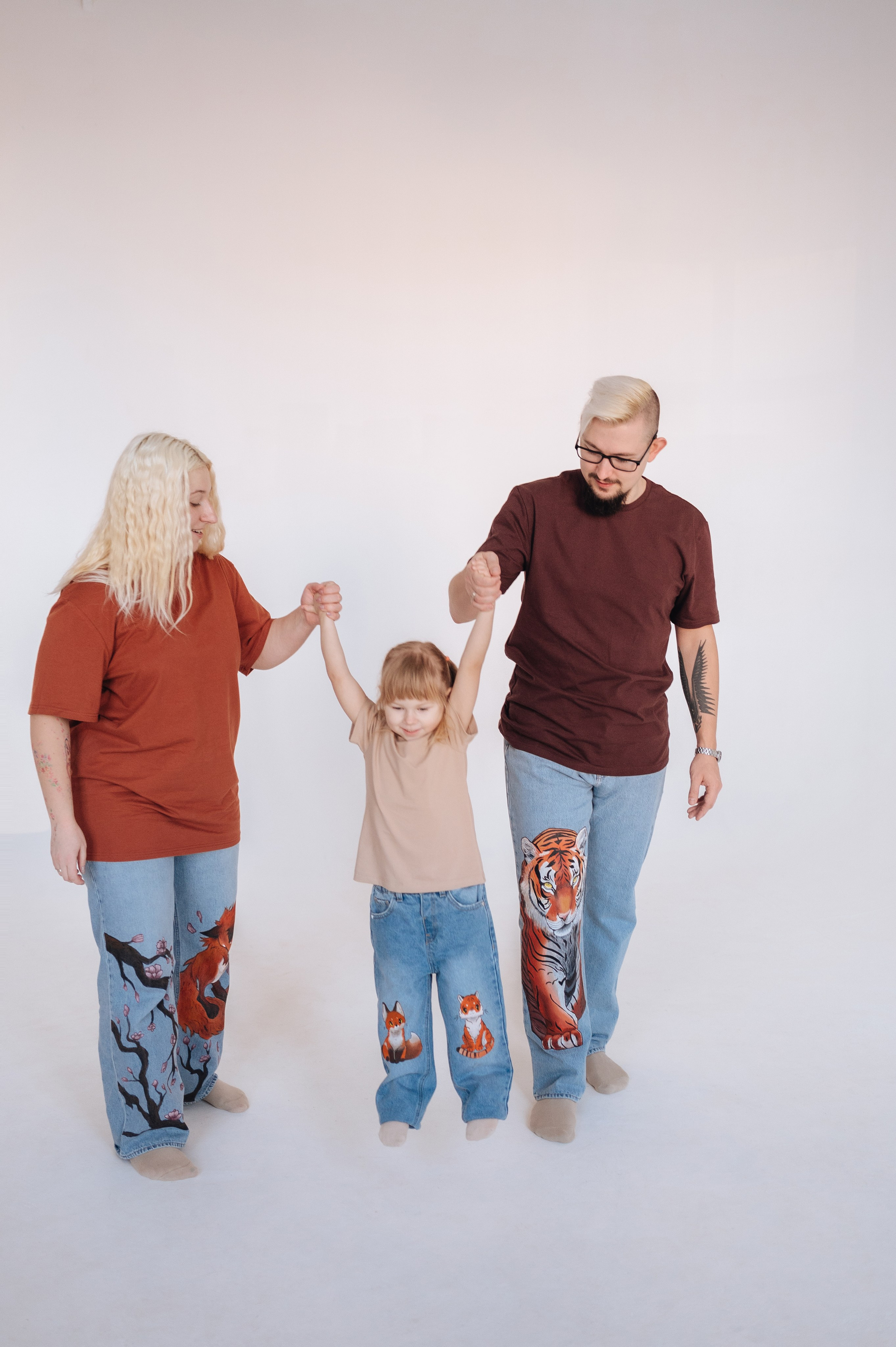 Семейная фотосессия Саши, Вики и Алисы. Фотограф в Москве и Московской области Таня Яблочкина