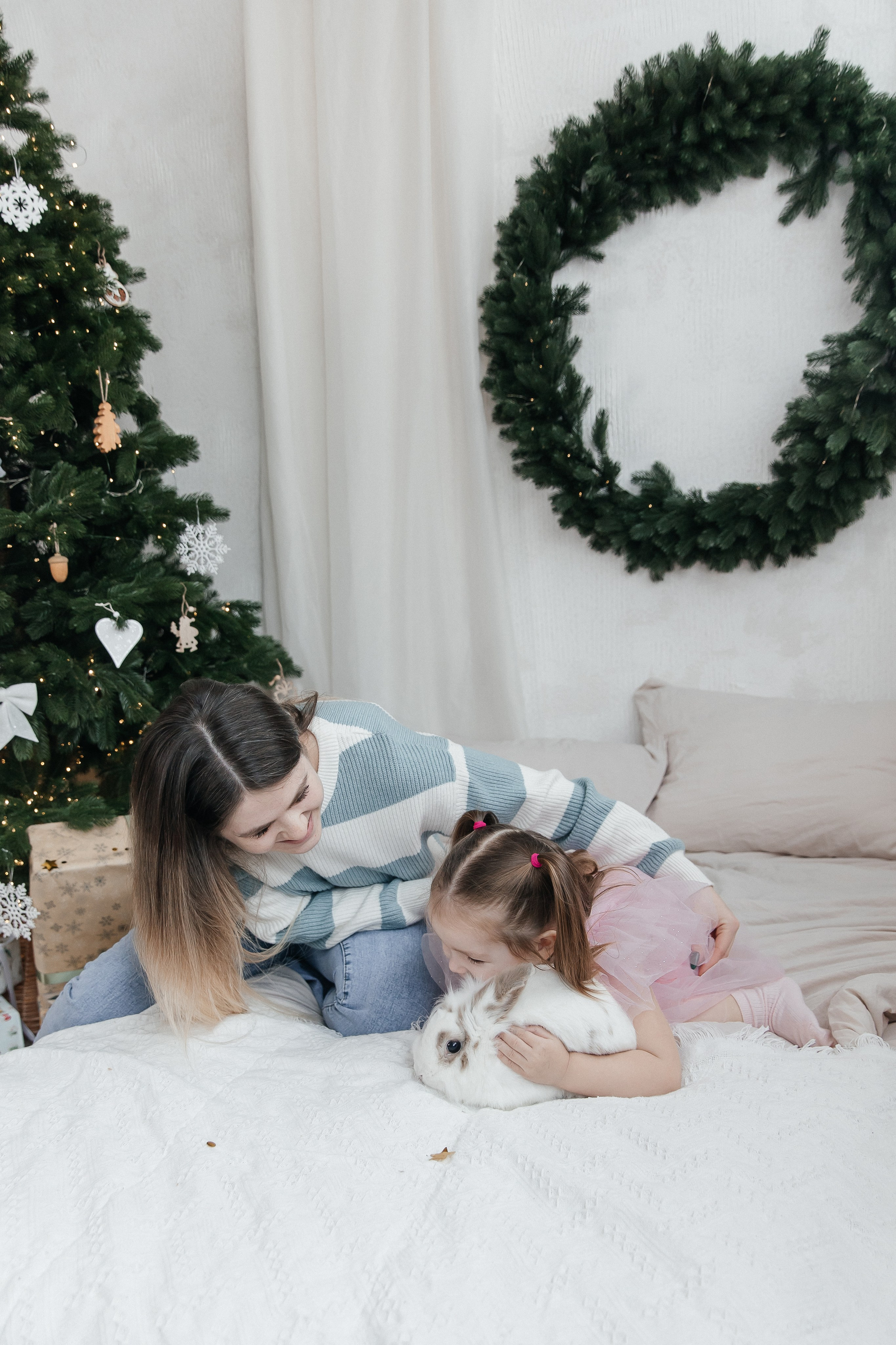 Новогодняя фотосессия с кроликом 🐰