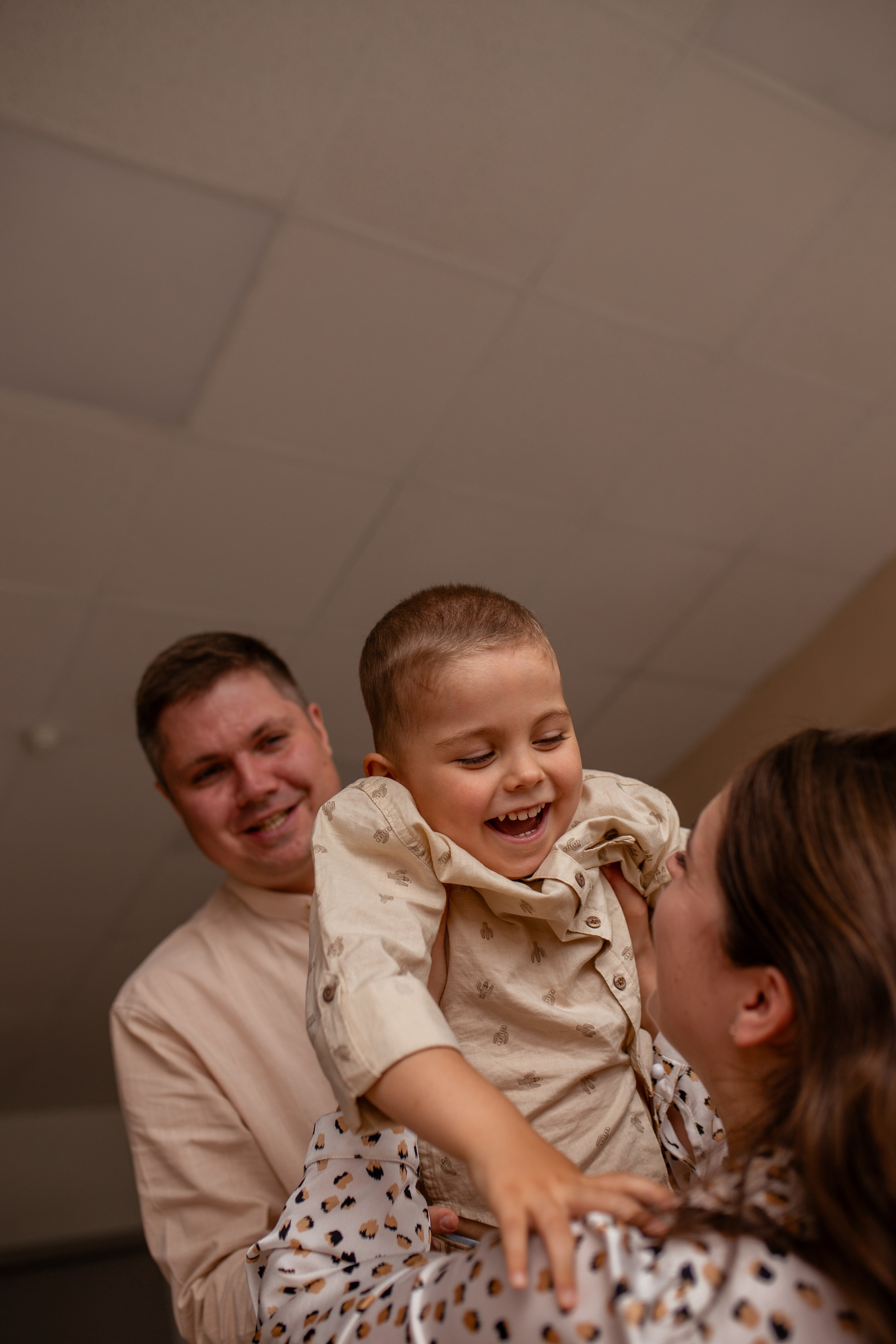 Надежда, Григорий и Ваня с семьёй