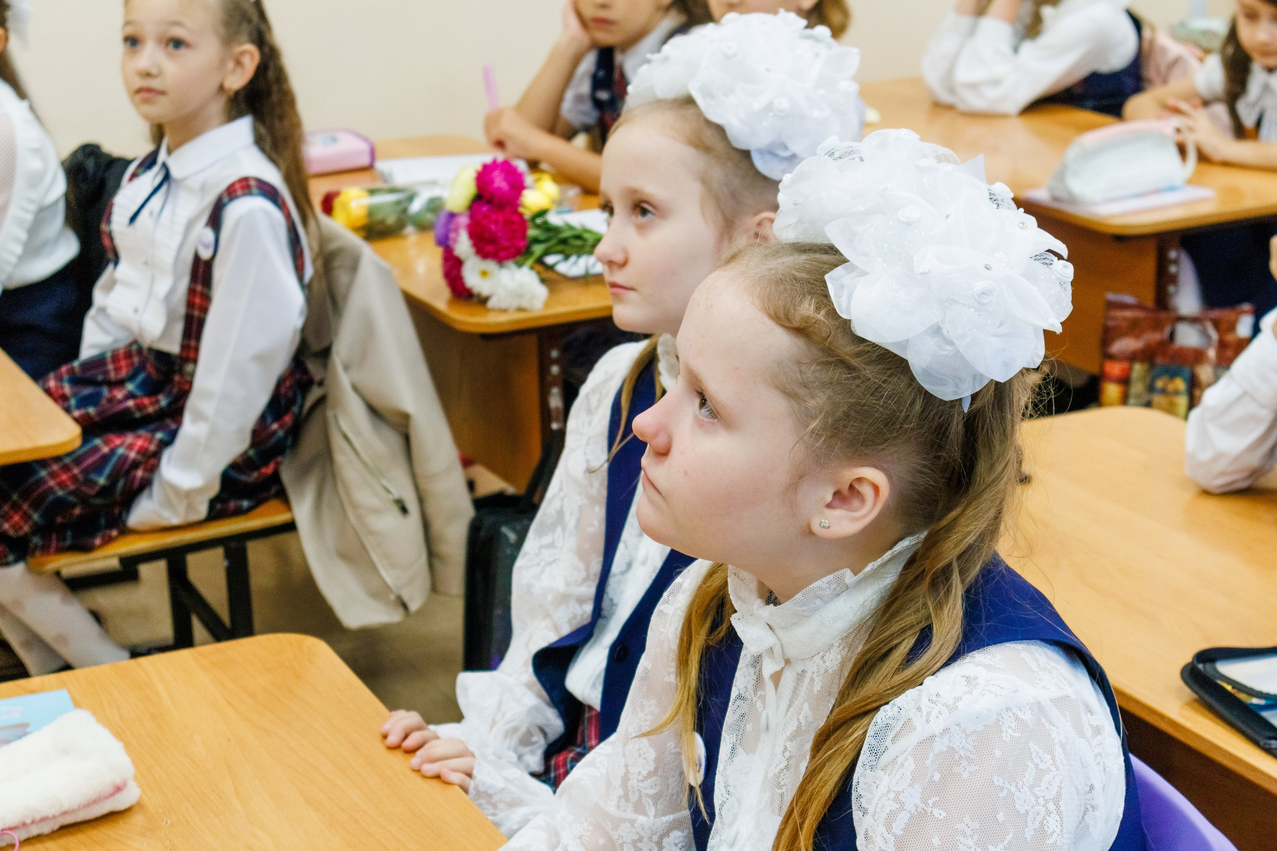 Первый урок школа 206. Фотограф в Новосибирске Евгений Маслов