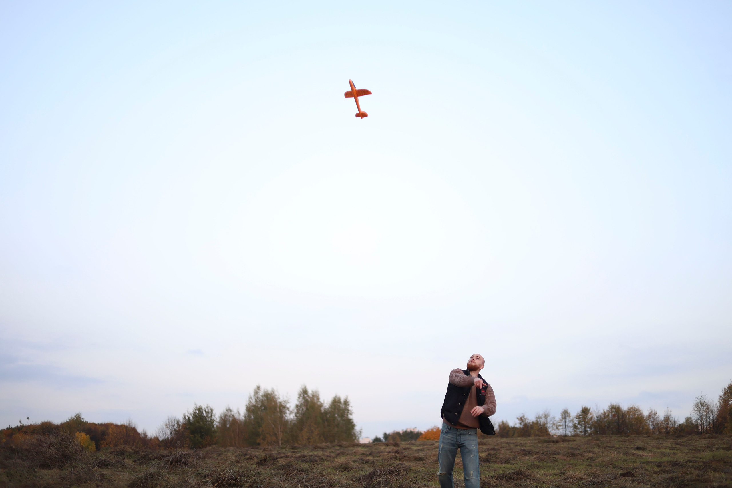 Осенняя прогулка папы с дочками. Семейный и детский фотограф в Москве Анастасия Мурга