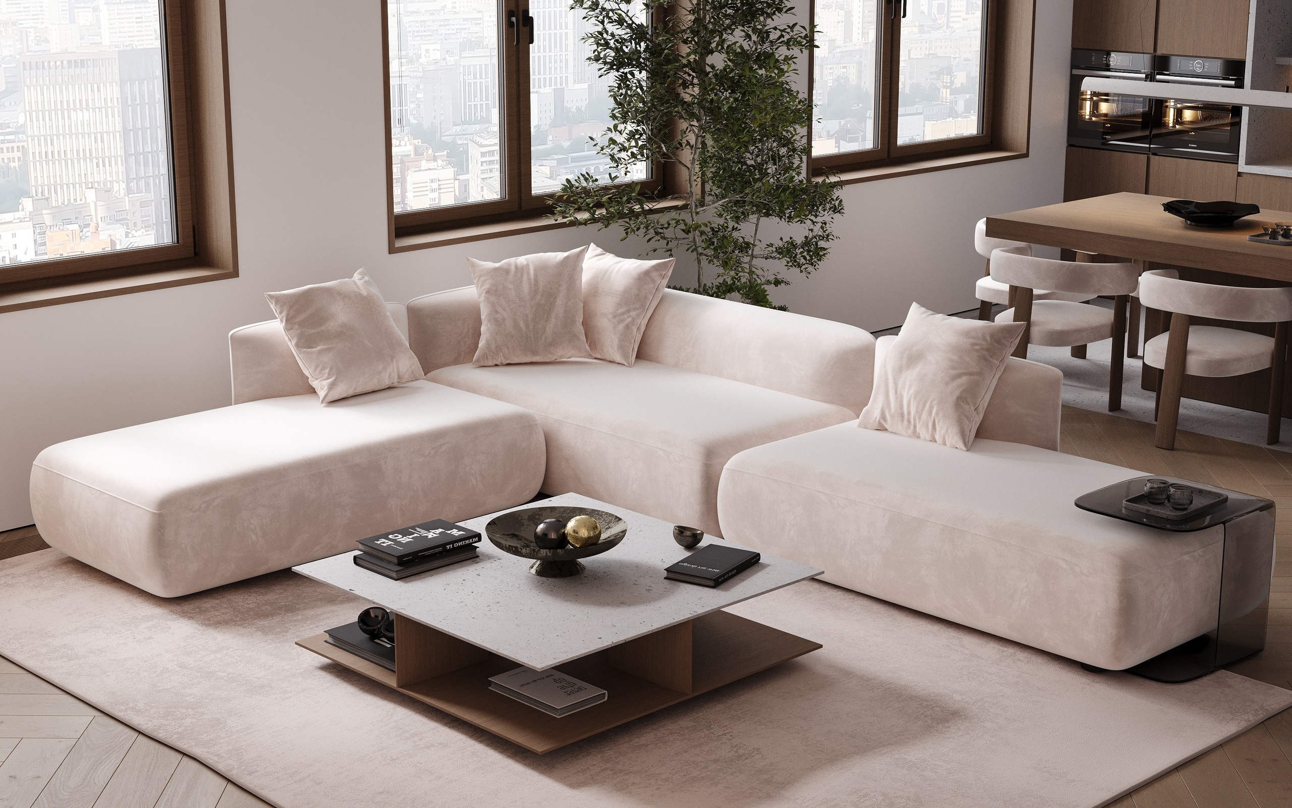 Living room. 3D визуализация интерьеров — Ирина