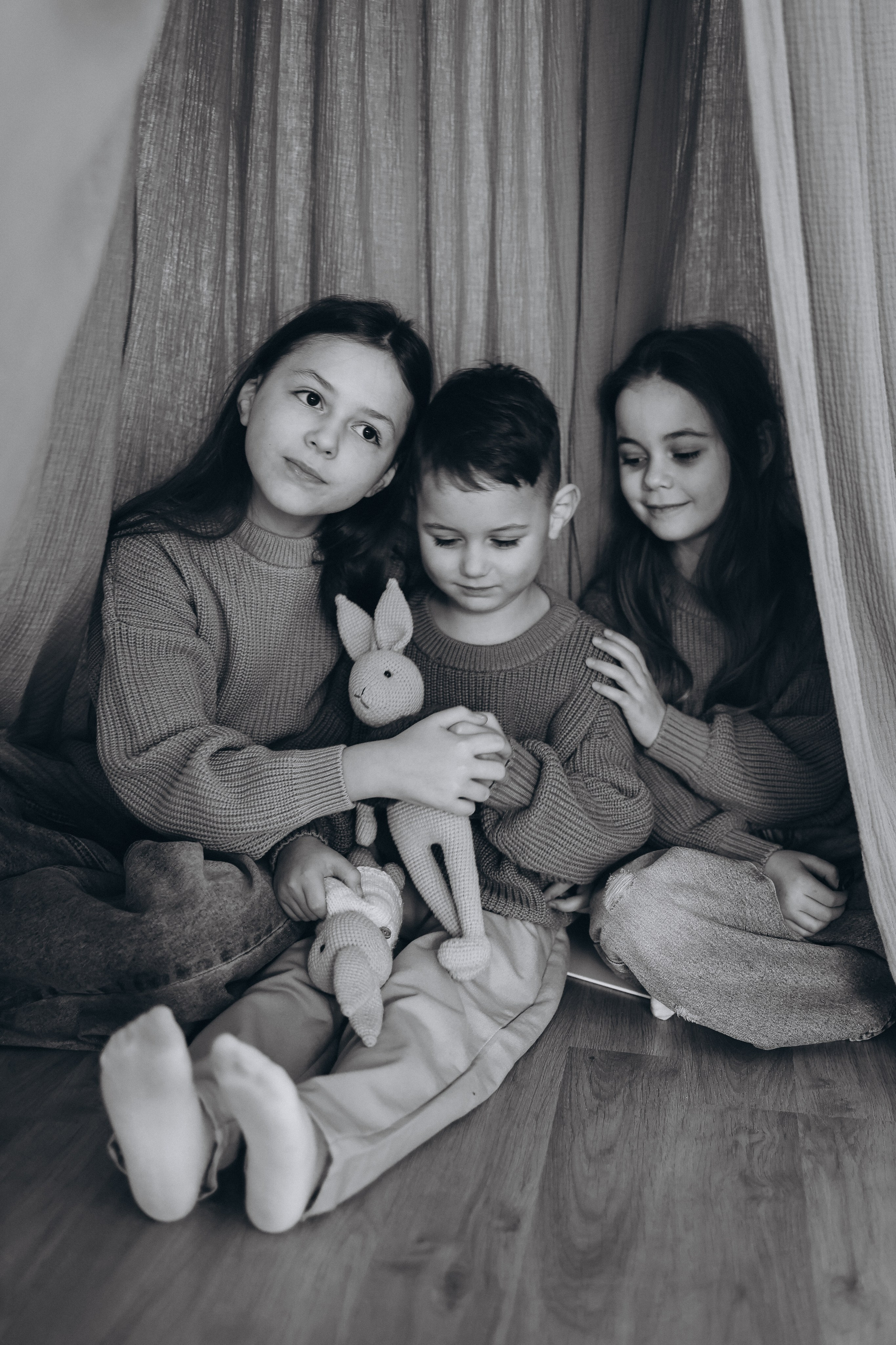 Новогодняя съёмка в студии. Семейный и детский фотограф в Москве Маргарита Сереброва