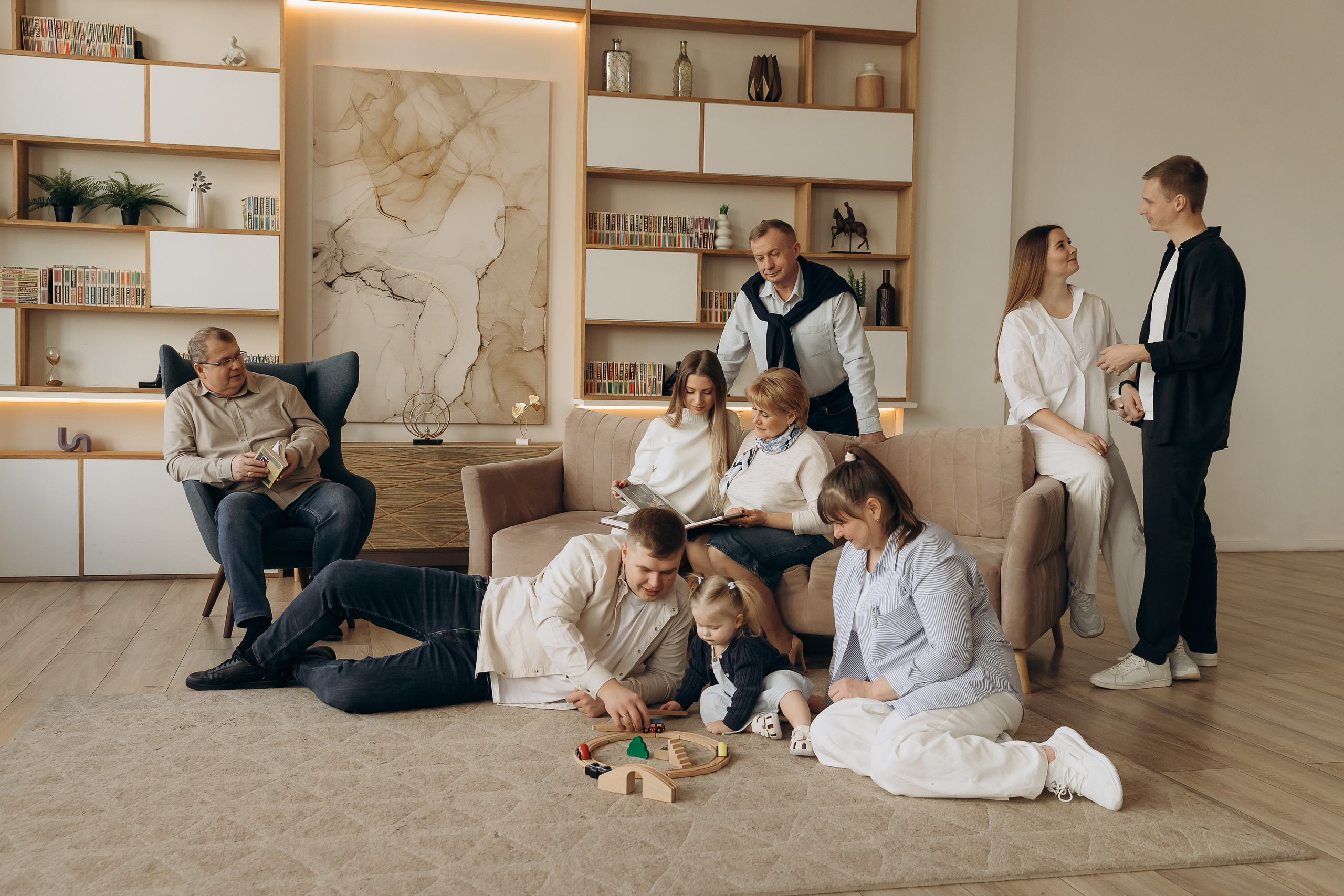 В интерьерной студии. Детский и семейный фотограф в Москве Светлана Поваляева