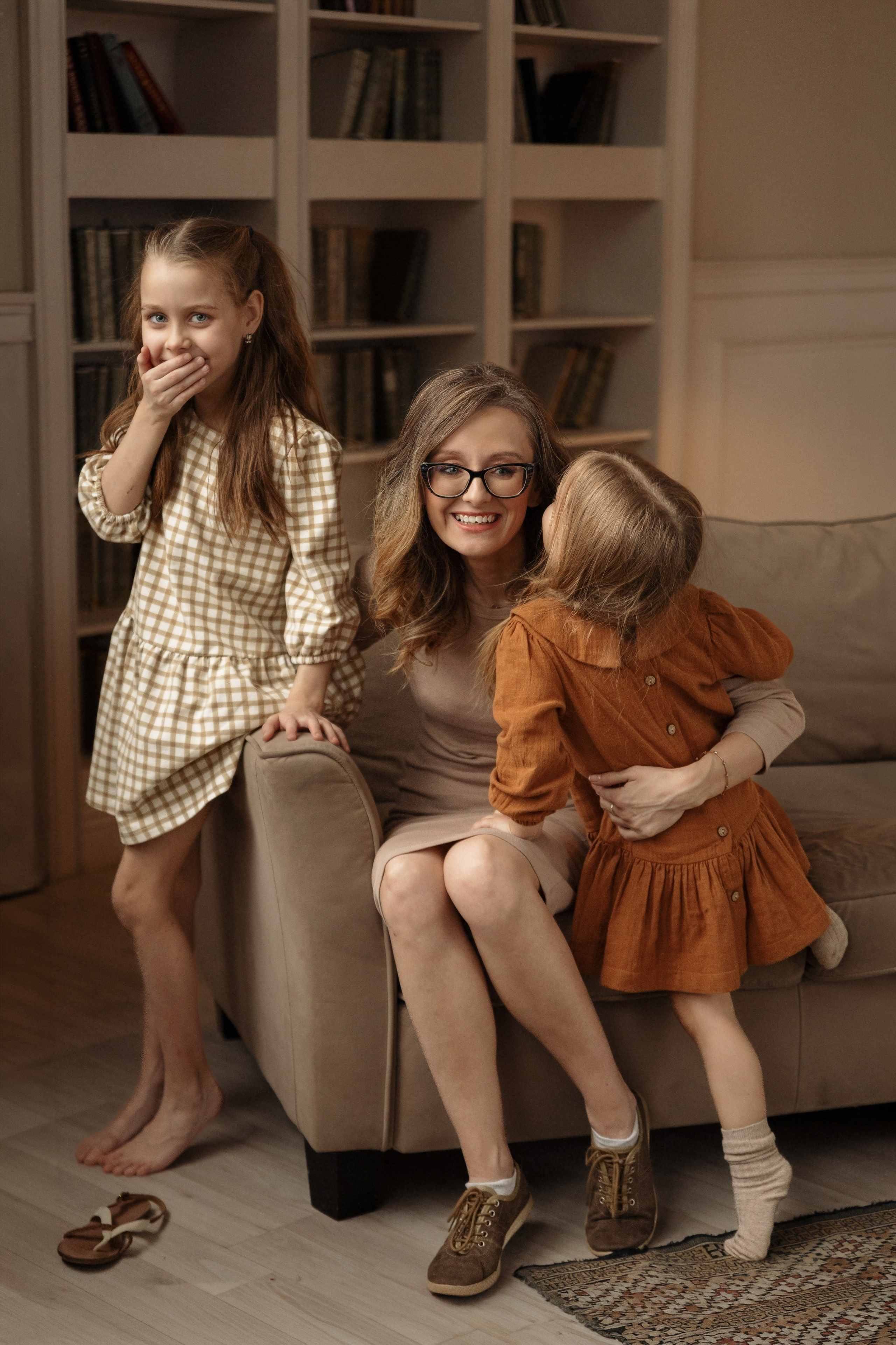 Семейная фотосессия дома. Семейный фотограф в Москве Трубинова Екатерина