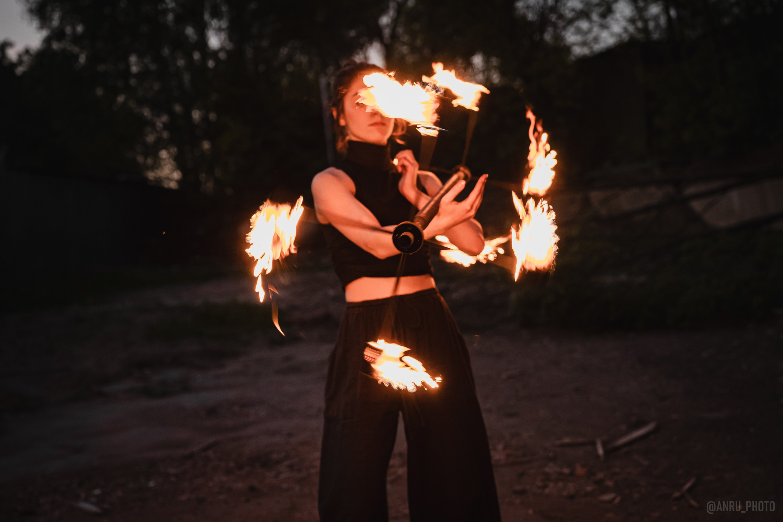 Огненная тренировка. Репортажный фотограф Анастасия Рубцова