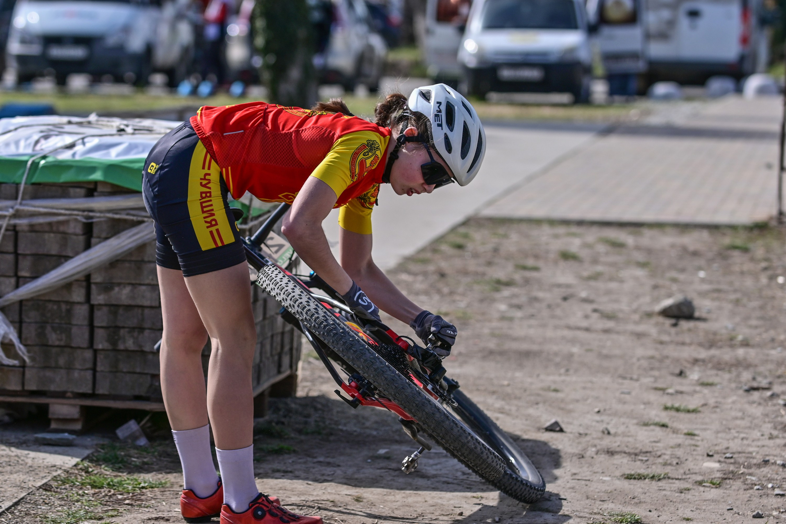 Маунтинбайк, кросс-кантри в Архипо-Осиповке 16 марта 2025. Спортивный фотограф, фотожурналист Павел Ларькин