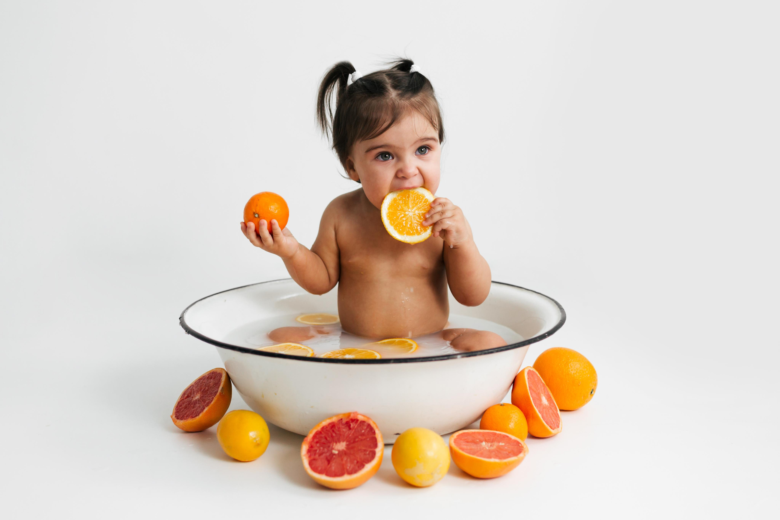 Фотосессия с фруктами