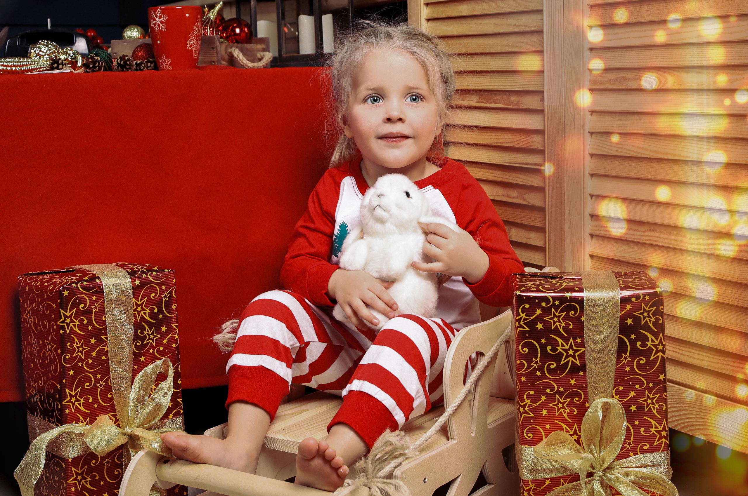 Анна с семьей.Новогодняя 2022