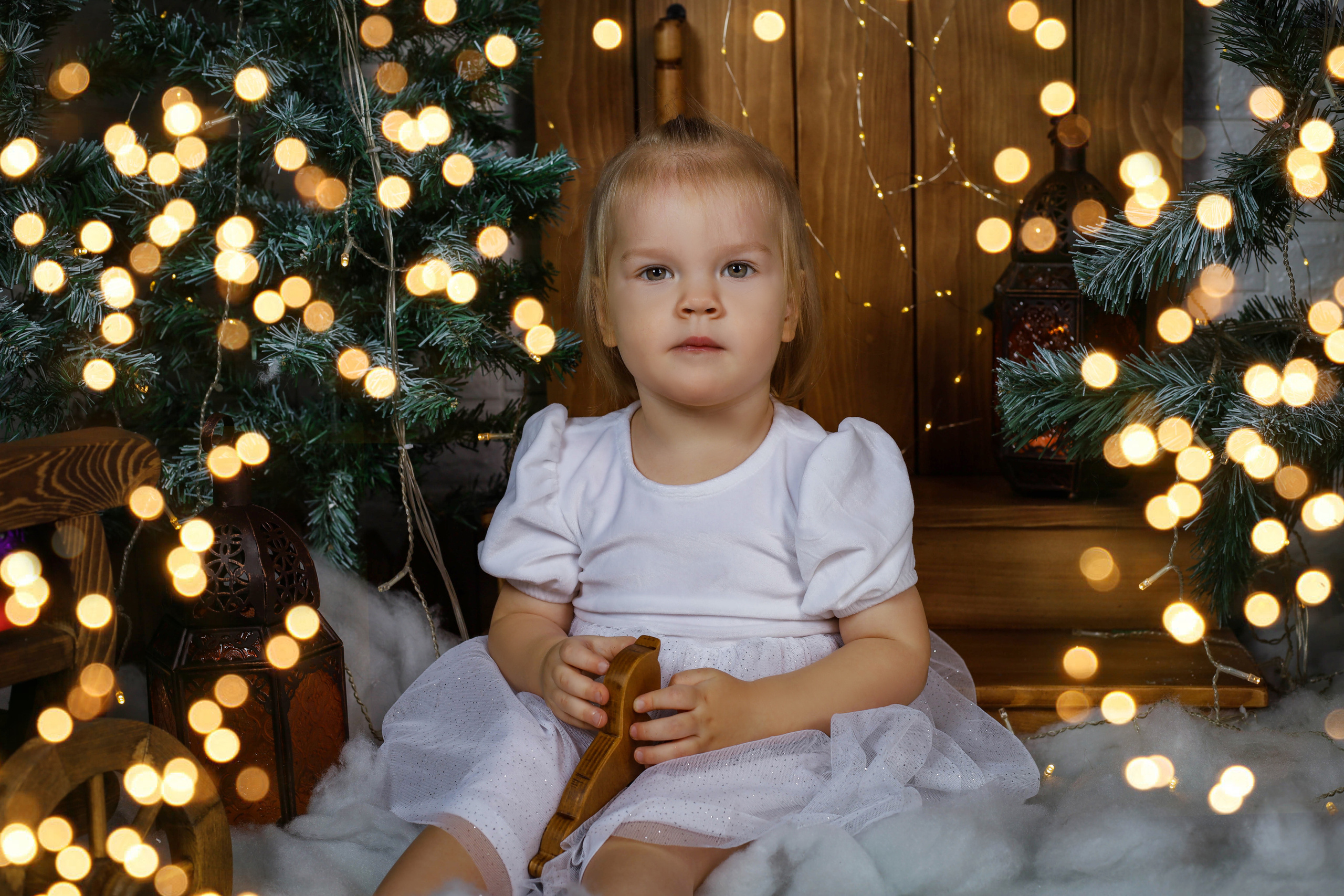 Инна с семьей. Новогодняя 2022