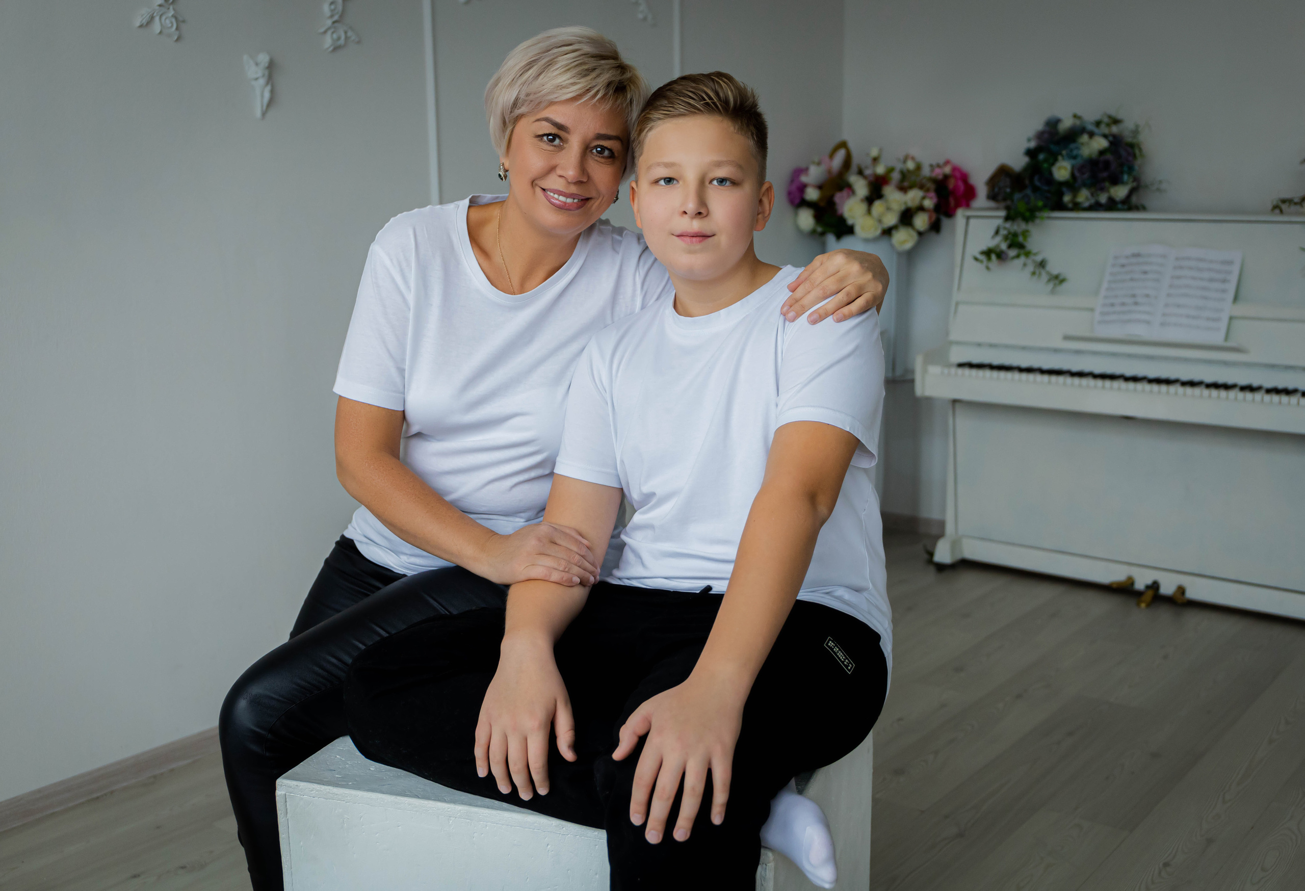 Никита с мамой