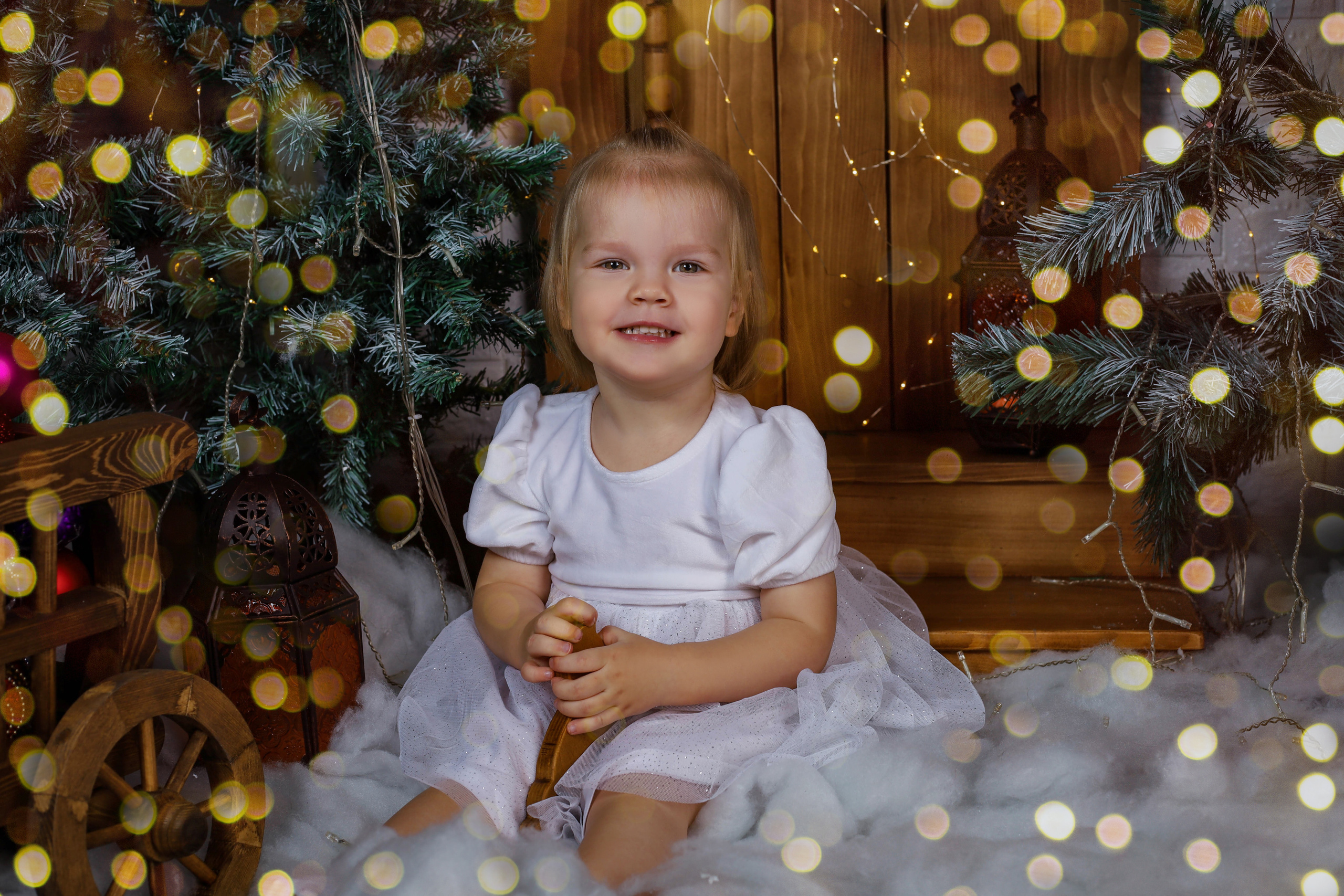 Инна с семьей. Новогодняя 2022