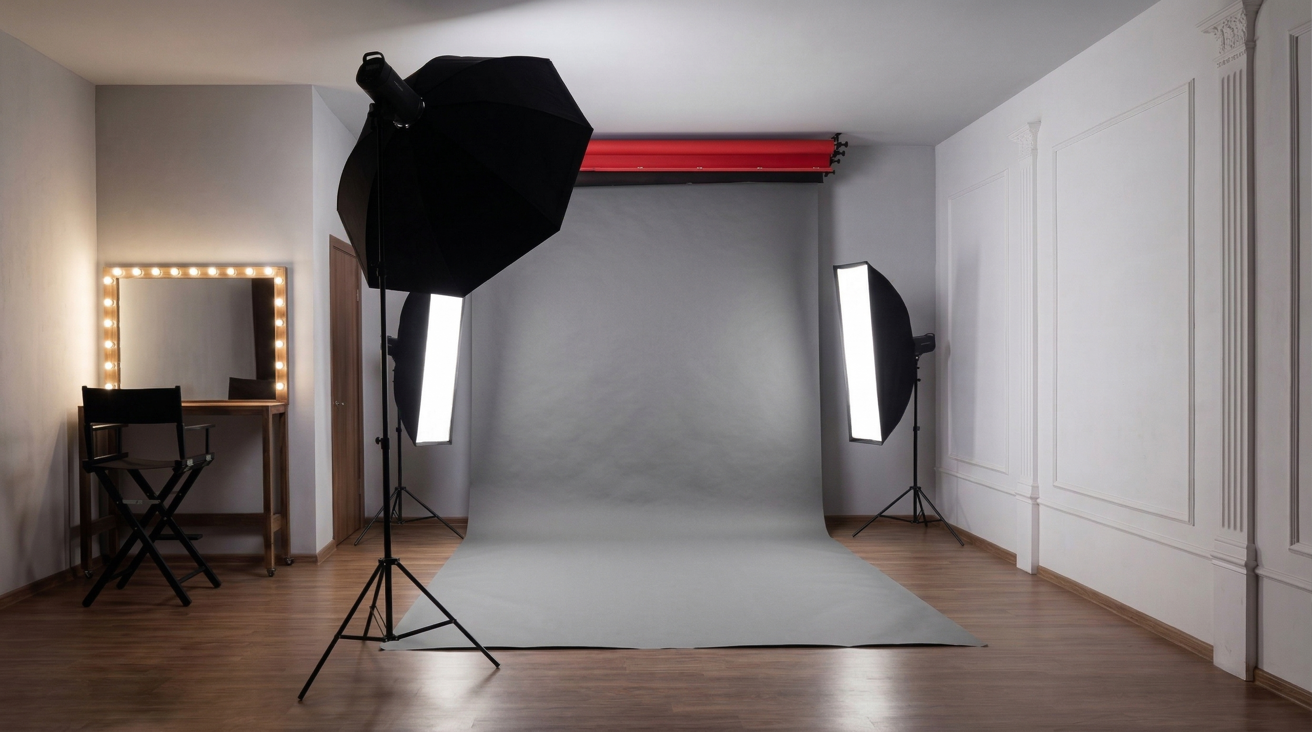 Фоны и гримерная. Фотостудия и видеостудия DF Studio. Фото, видео, подкасты