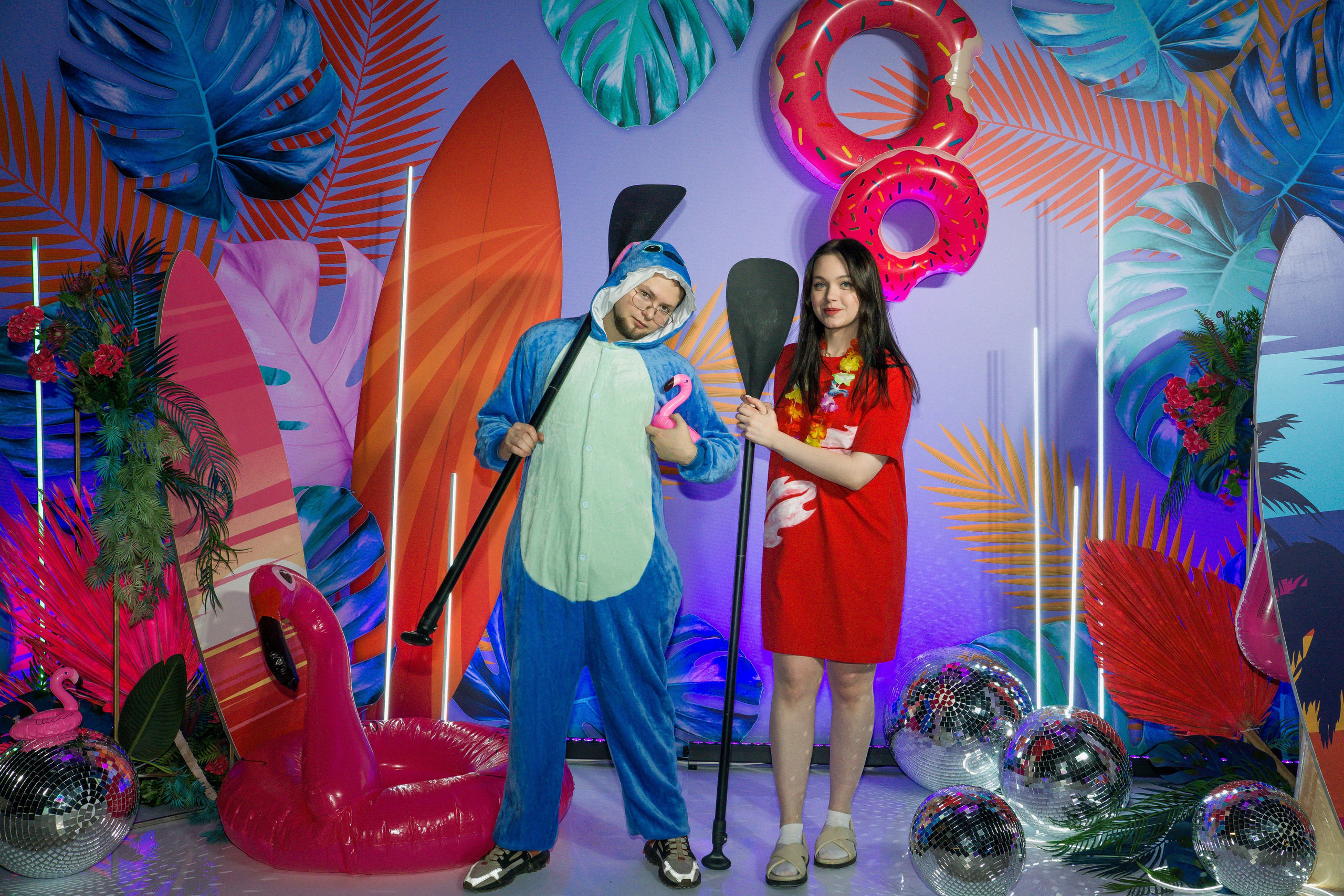 МТС корпоратив Гавайская вечеринка. Фотограф