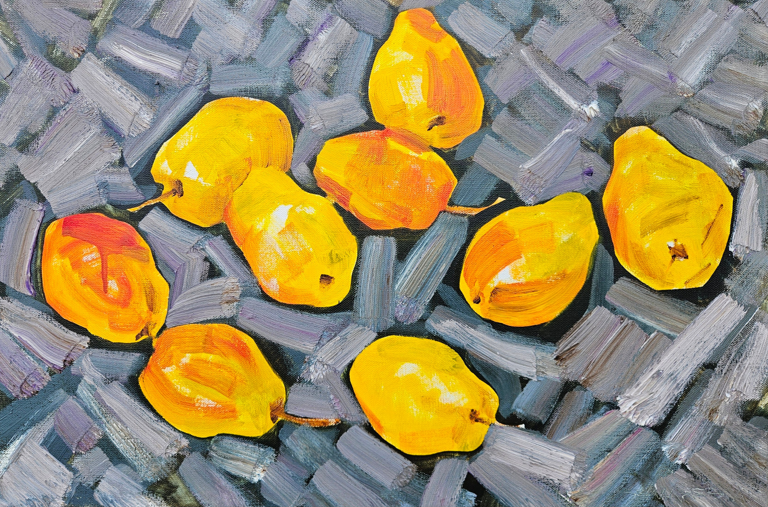 "Груши". 2025. Холст, масло. 40х60. Цена: 10000₽