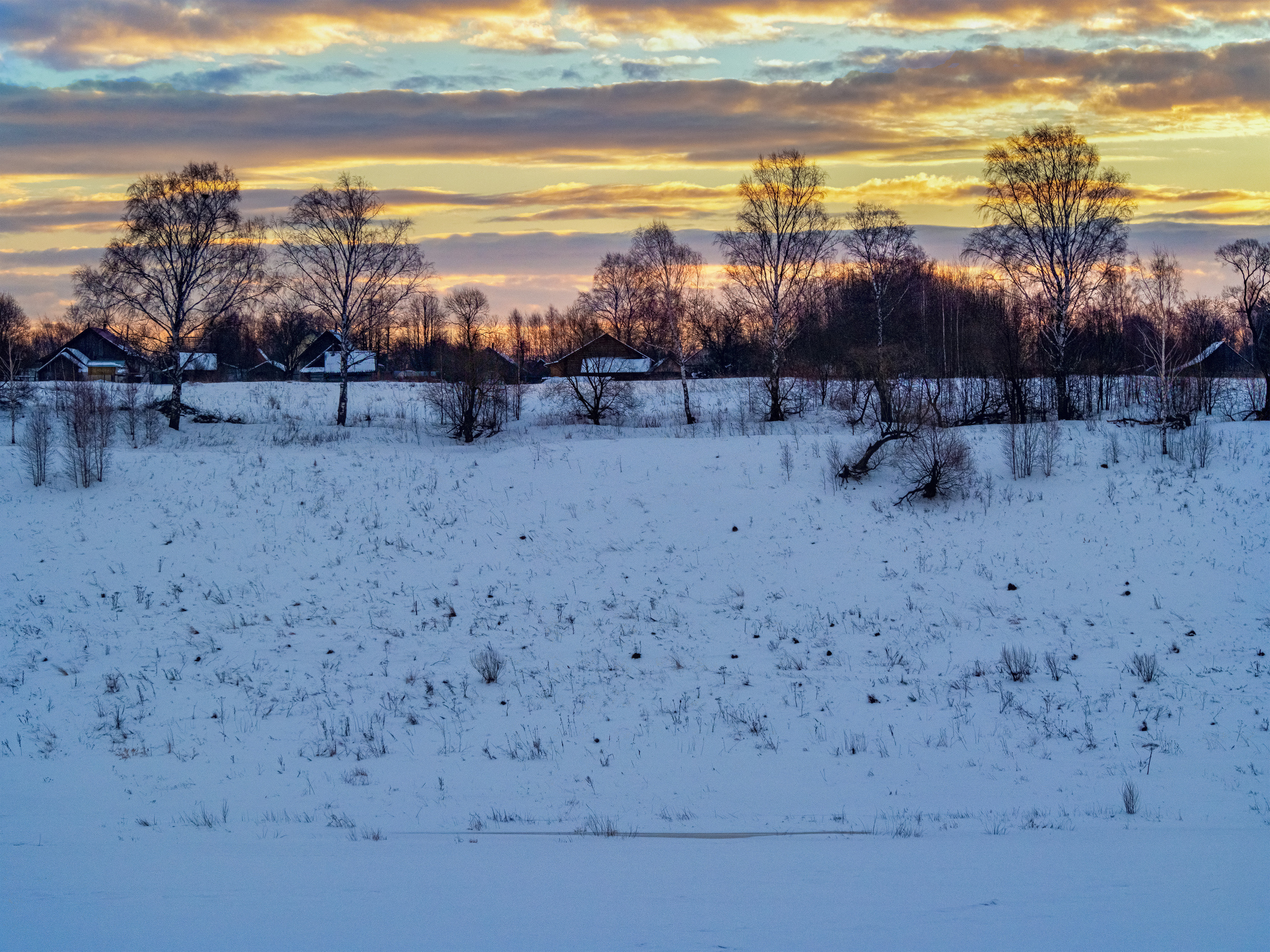 Nature of the Staritsa. Winter. Site of landscape photographer Pavel Krainikov