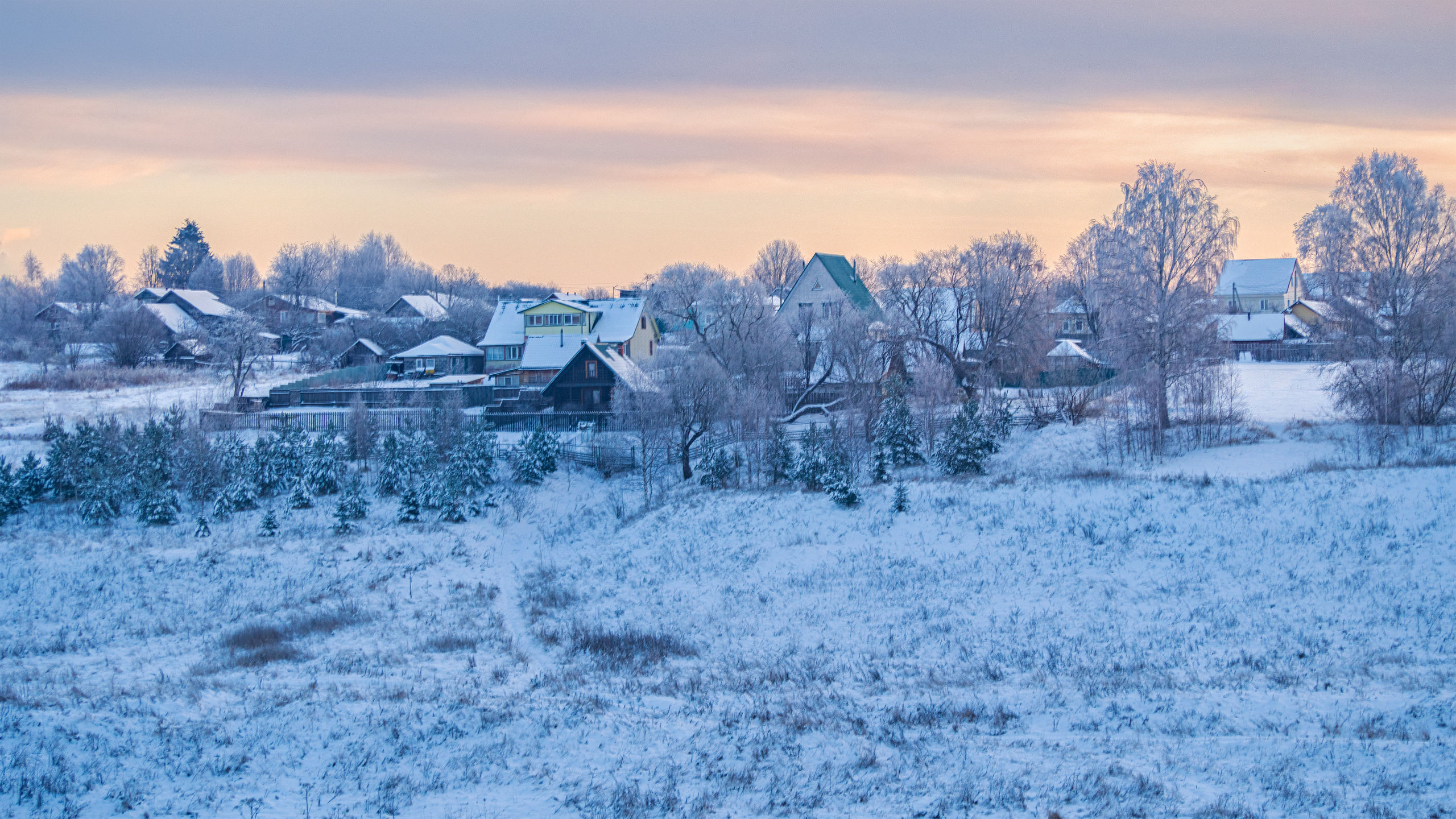 Nature of the Staritsa. Winter. Site of landscape photographer Pavel Krainikov