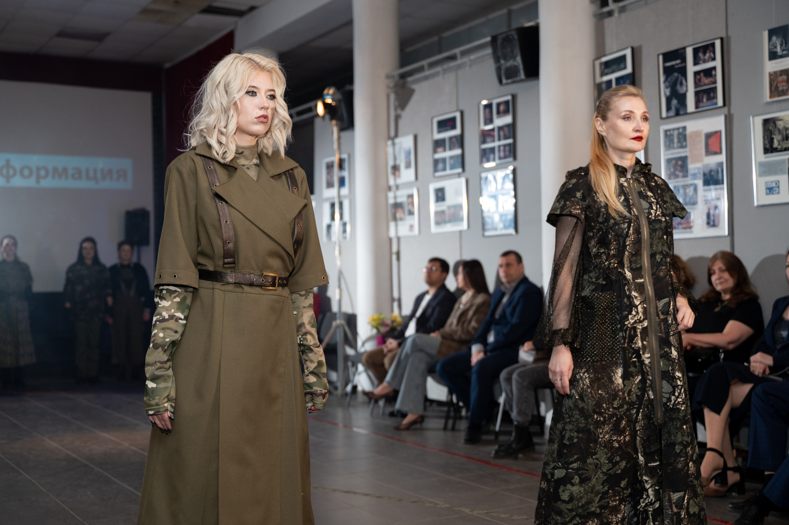 Закрытый показ милитари «Своя трансформация» дизайнера Юлии Бойченко | 24.04.2025. Фотограф в Омске Елизавета Кириллова