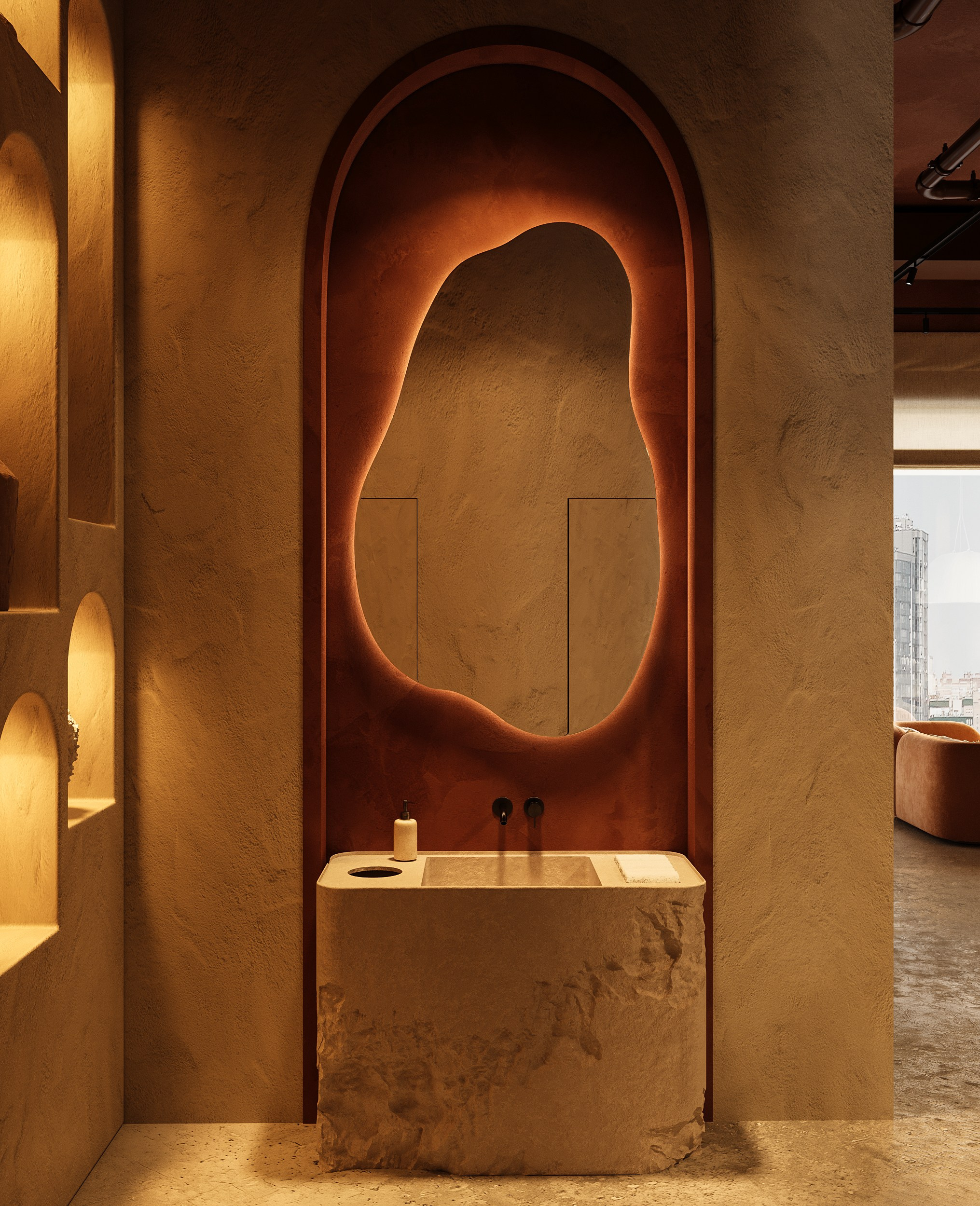 Кальянная Мята. Концепт и визуализация для One Two Home. 3D Визуализация