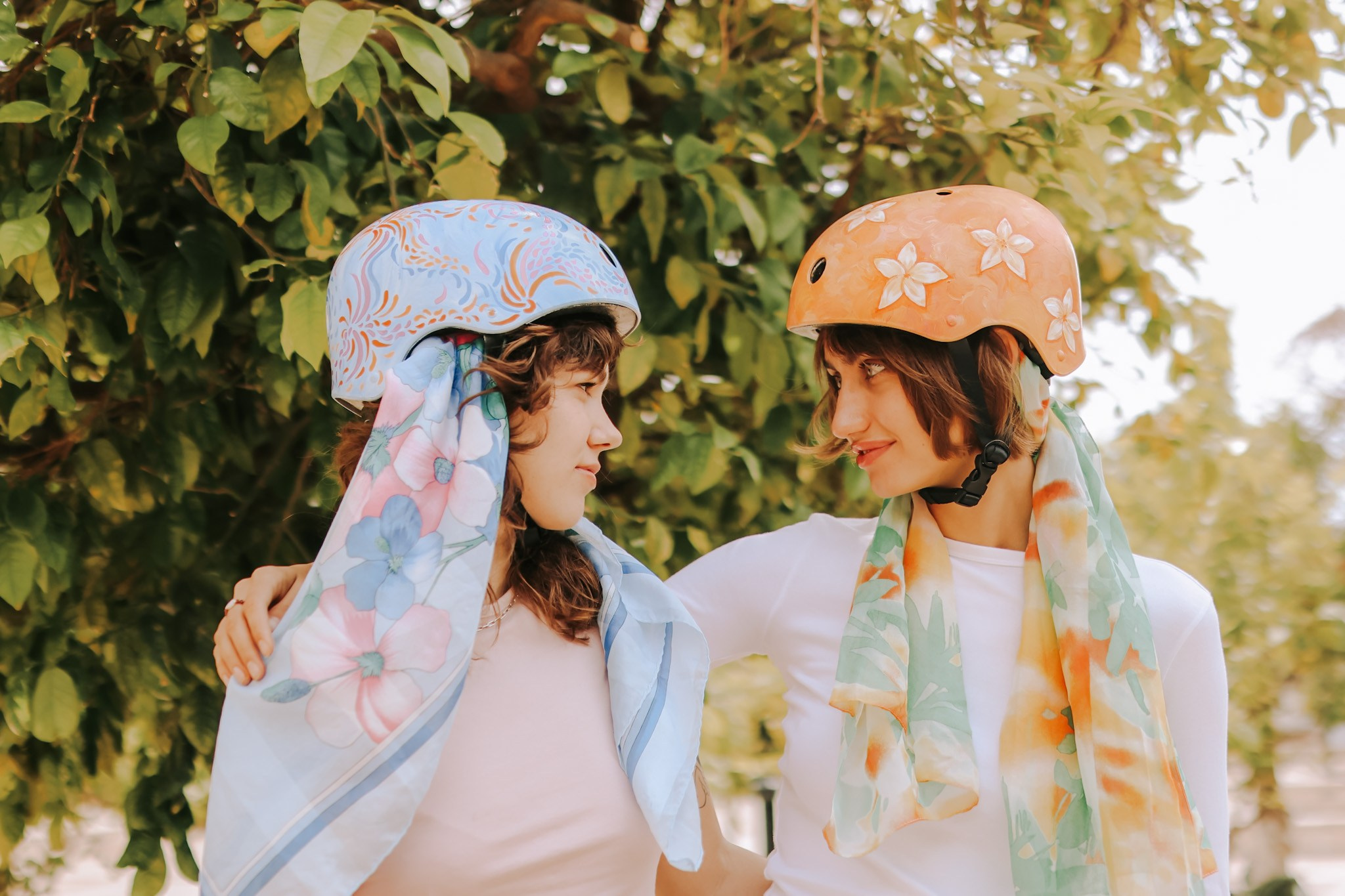 Nogah's helmets, Tel Aviv / April 2025. Photographer in Israel Alice Milchin